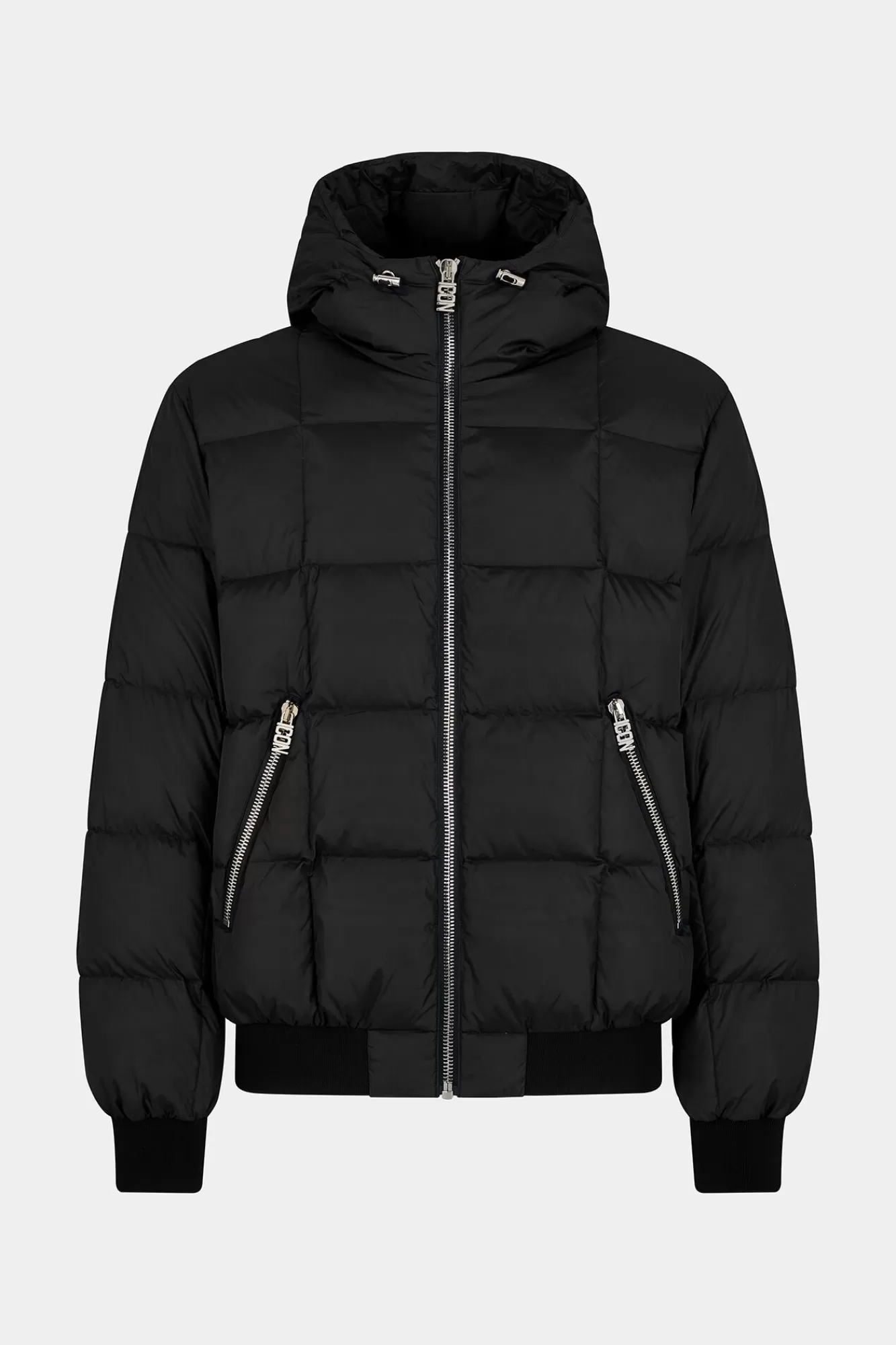 Jassen En Bovenkleding^Dsquared2 Iconisch Puff-Hoodiejack Zwart