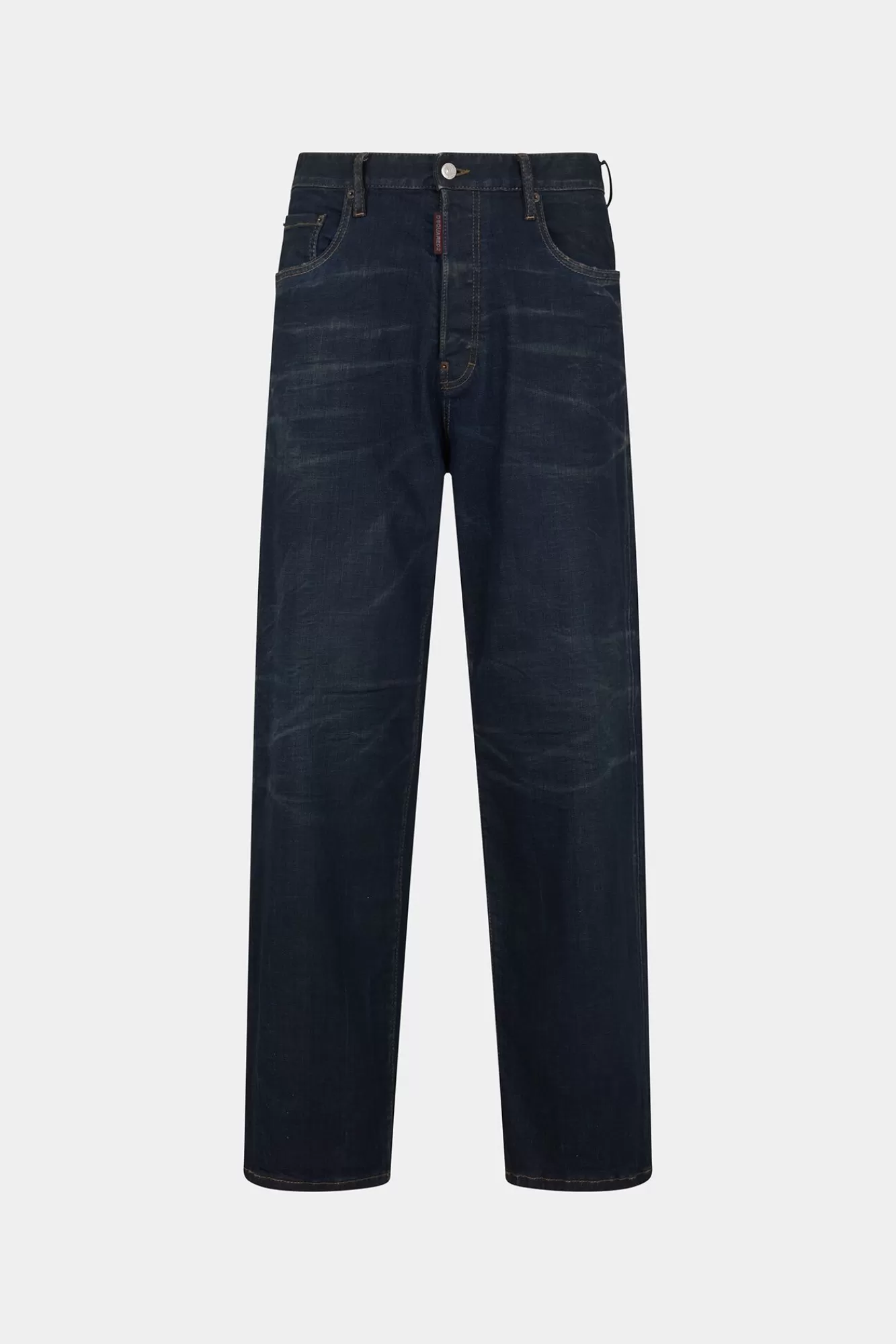 Jeans^Dsquared2 Iconische Zwarte Eros-Jeans Met Stoffige Wassing Marine