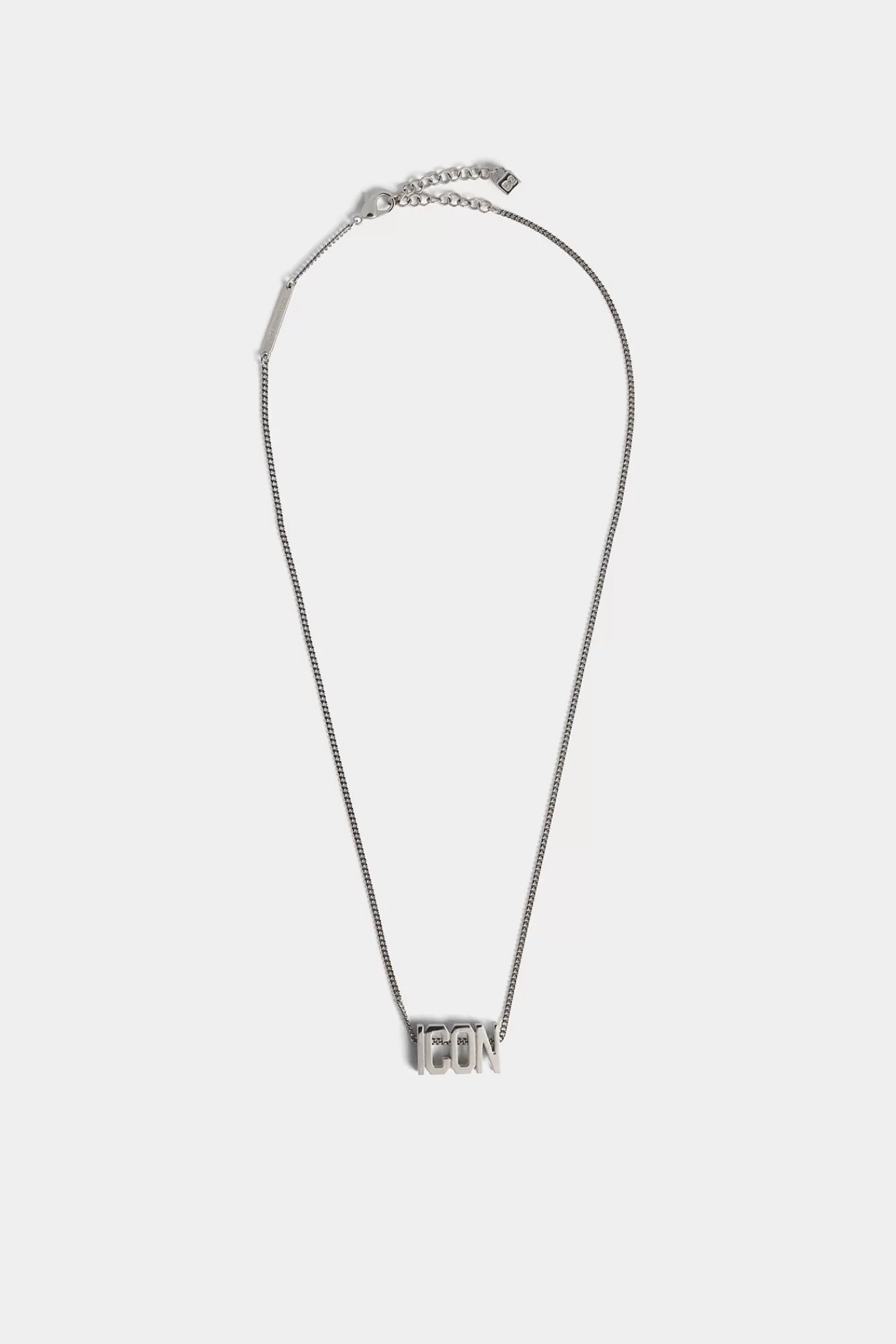 Sieraden^Dsquared2 Icoon Clubbing Ketting Palladium