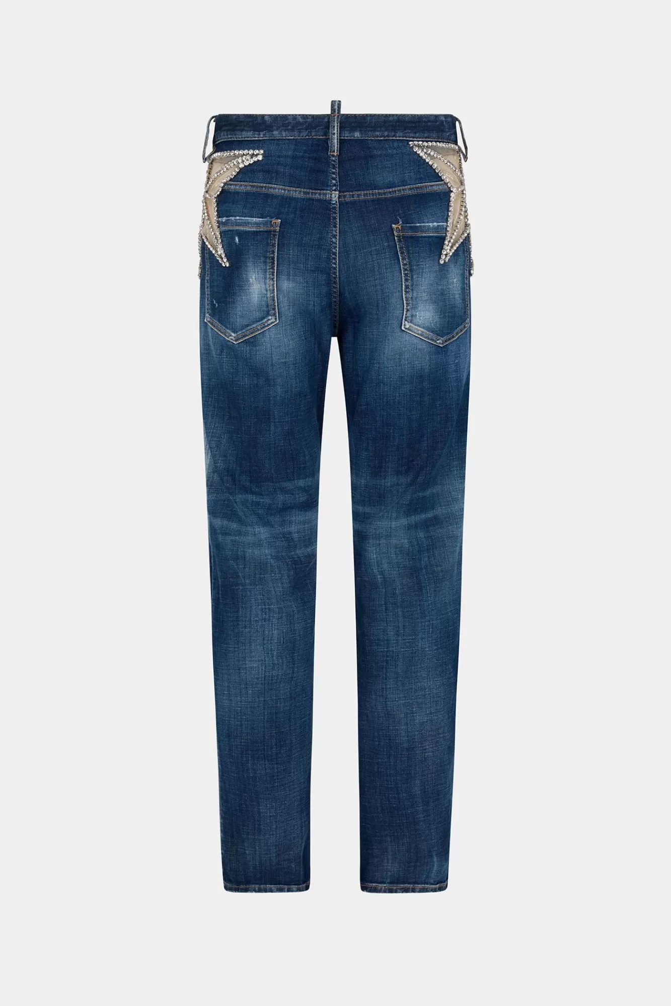 Jeans^Dsquared2 Jeans Met Donkere Gescheurde Wassing 642 Marine