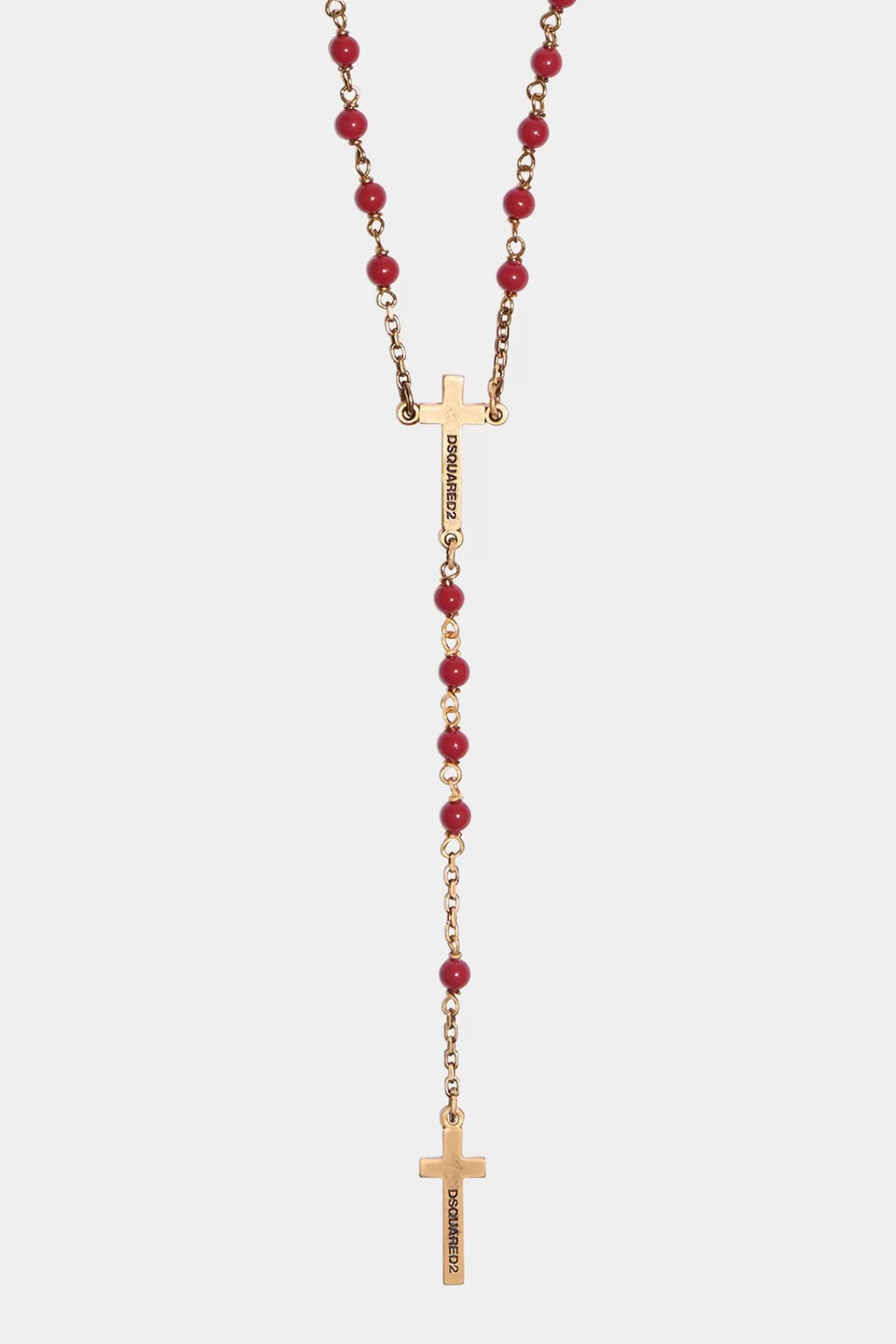 Sieraden^Dsquared2 Jezus Ketting Rood