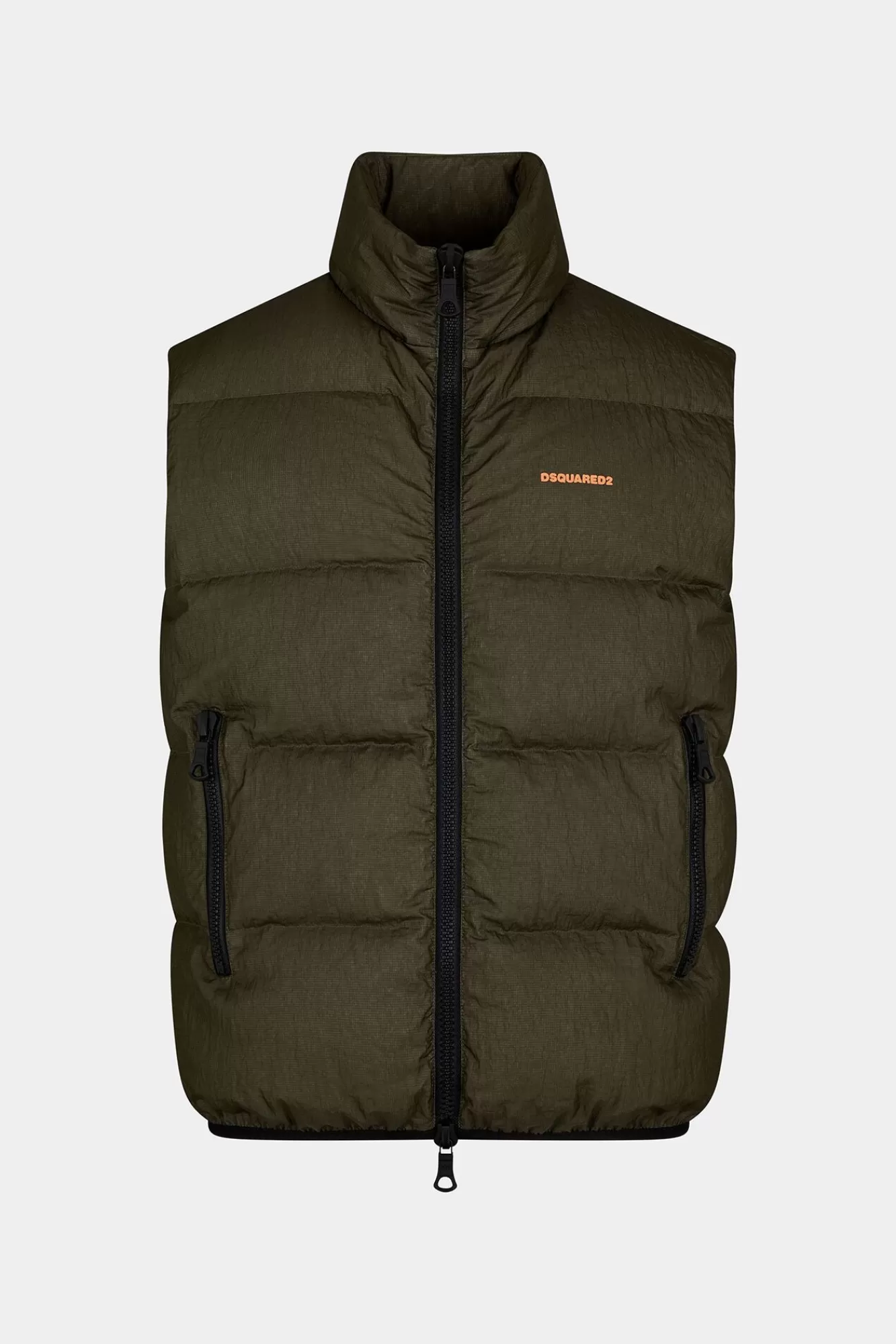 Jassen En Bovenkleding^Dsquared2 Klassiek Puffervest Militaire Groen