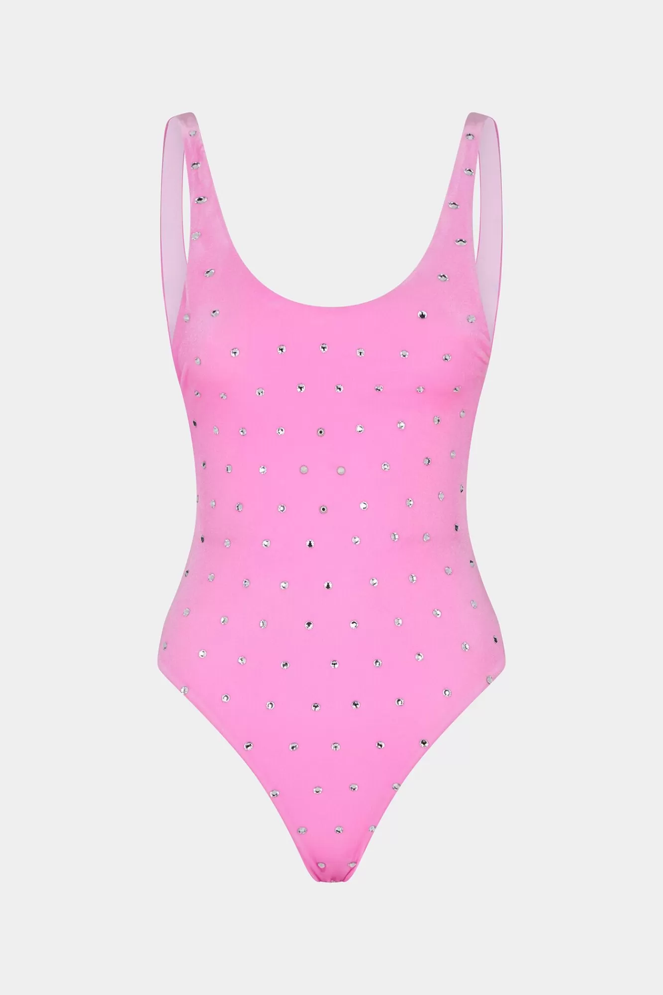 Strandkleding^Dsquared2 Kristallen Zwemmen Uit Een Stuk Roze