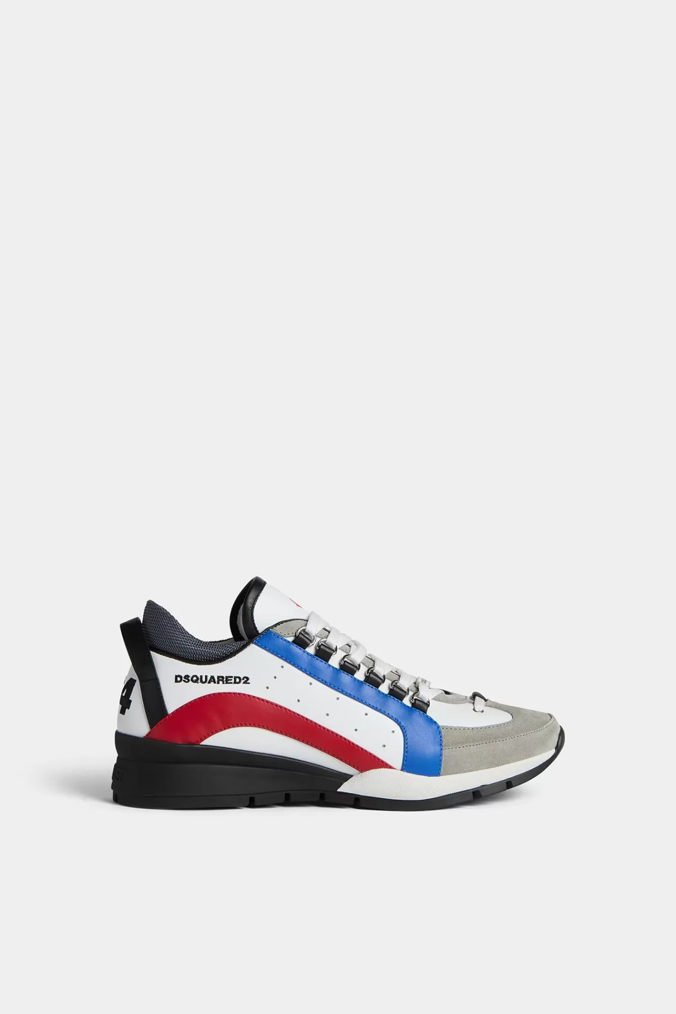 Sneakers^Dsquared2 Legendarische Sneakers Wit/Blauw/Rood