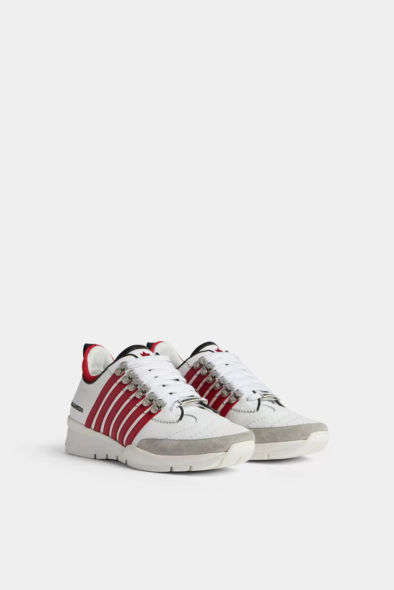 Sneakers^Dsquared2 Legendarische Sneakers Wit Rood