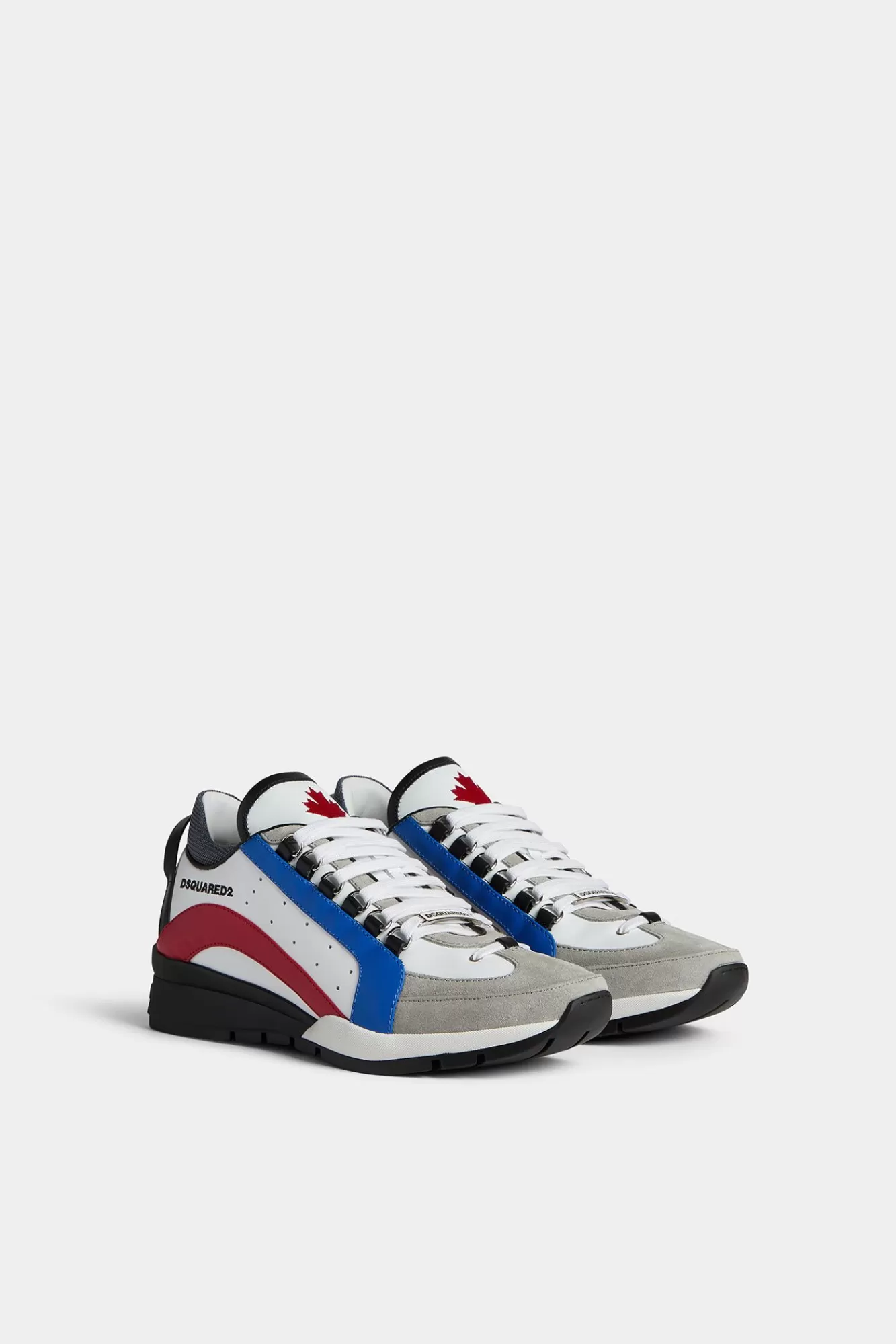 Sneakers^Dsquared2 Legendarische Sneakers Wit/Blauw/Rood