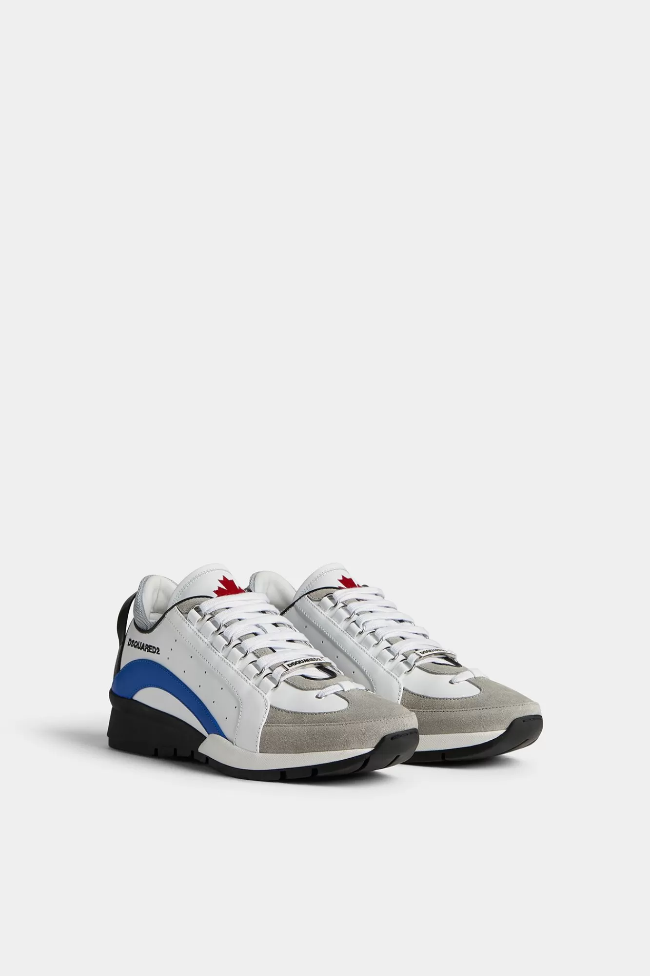 Sneakers^Dsquared2 Legendarische Sneakers Wit/Blauw/Grijs