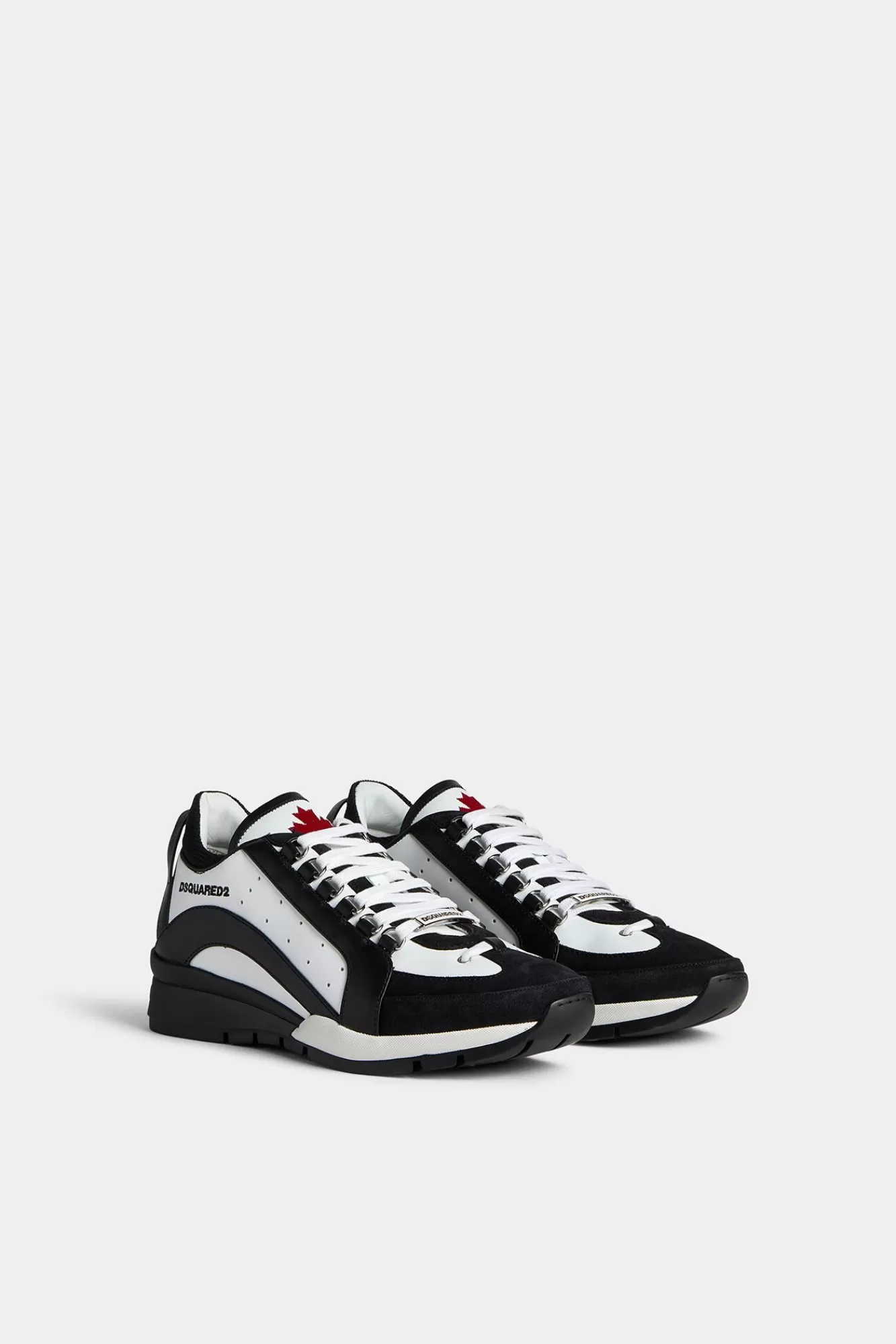 Sneakers^Dsquared2 Legendarische Sneakers Wit Zwart