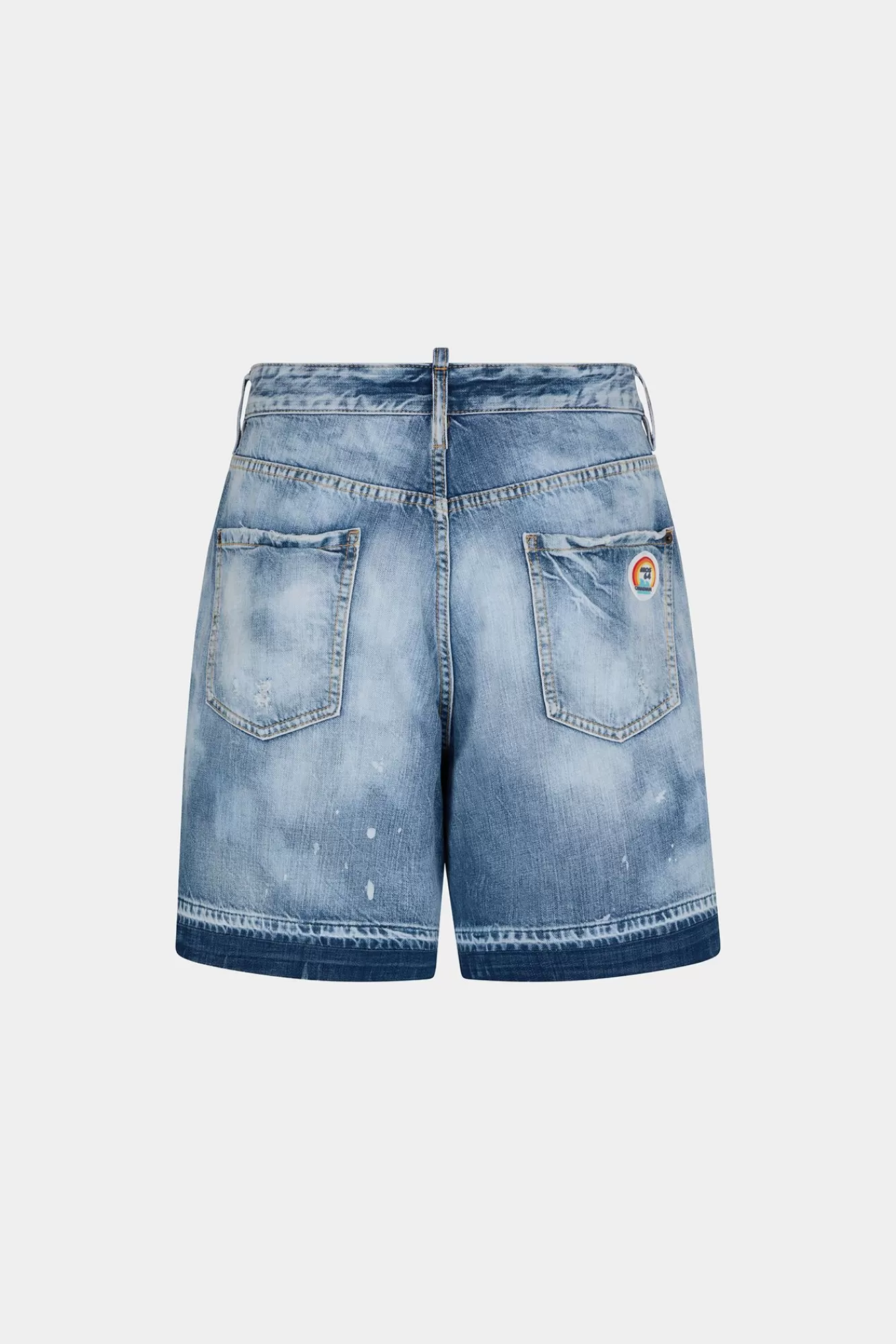 Korte Broek^Dsquared2 Lichte Everglades Wassende Denim Boxershort Marine