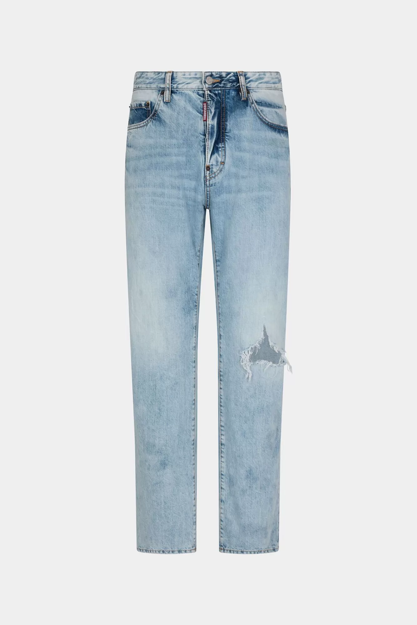 Jeans^Dsquared2 Lichte Jeans Met Palm Beach-Wassing 642 Marine