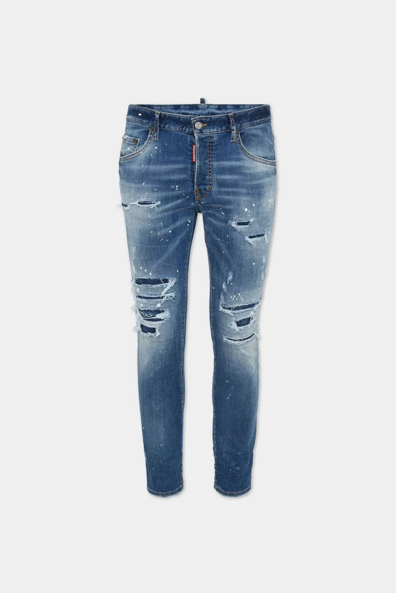 Jeans^Dsquared2 Lichte Skaterjeans In Miami Wash Marine