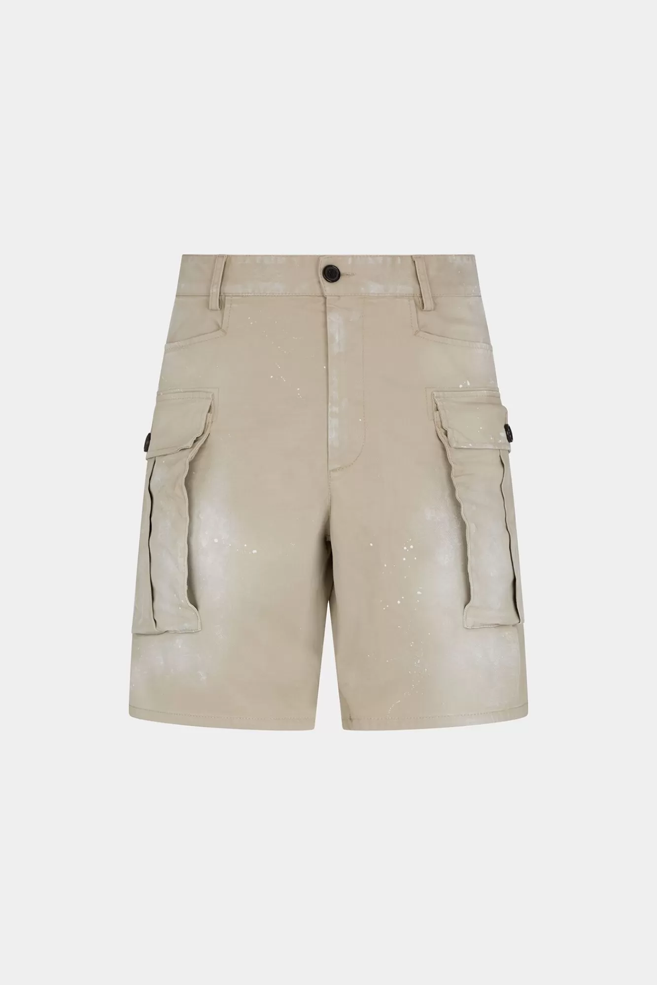 Korte Broek^Dsquared2 Lichte Vlekken Marineshort Getijdenschuim