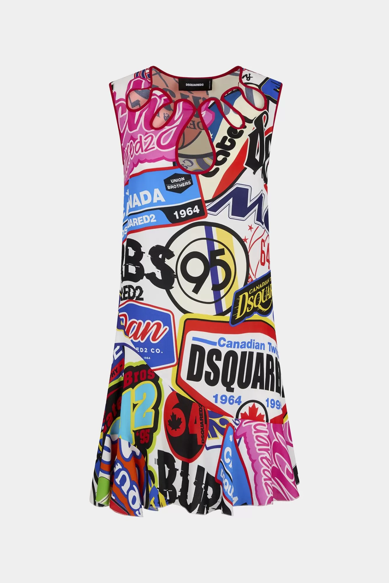 Jurken En Jumpsuits^Dsquared2 Logomania-Jurk Veelkleurig