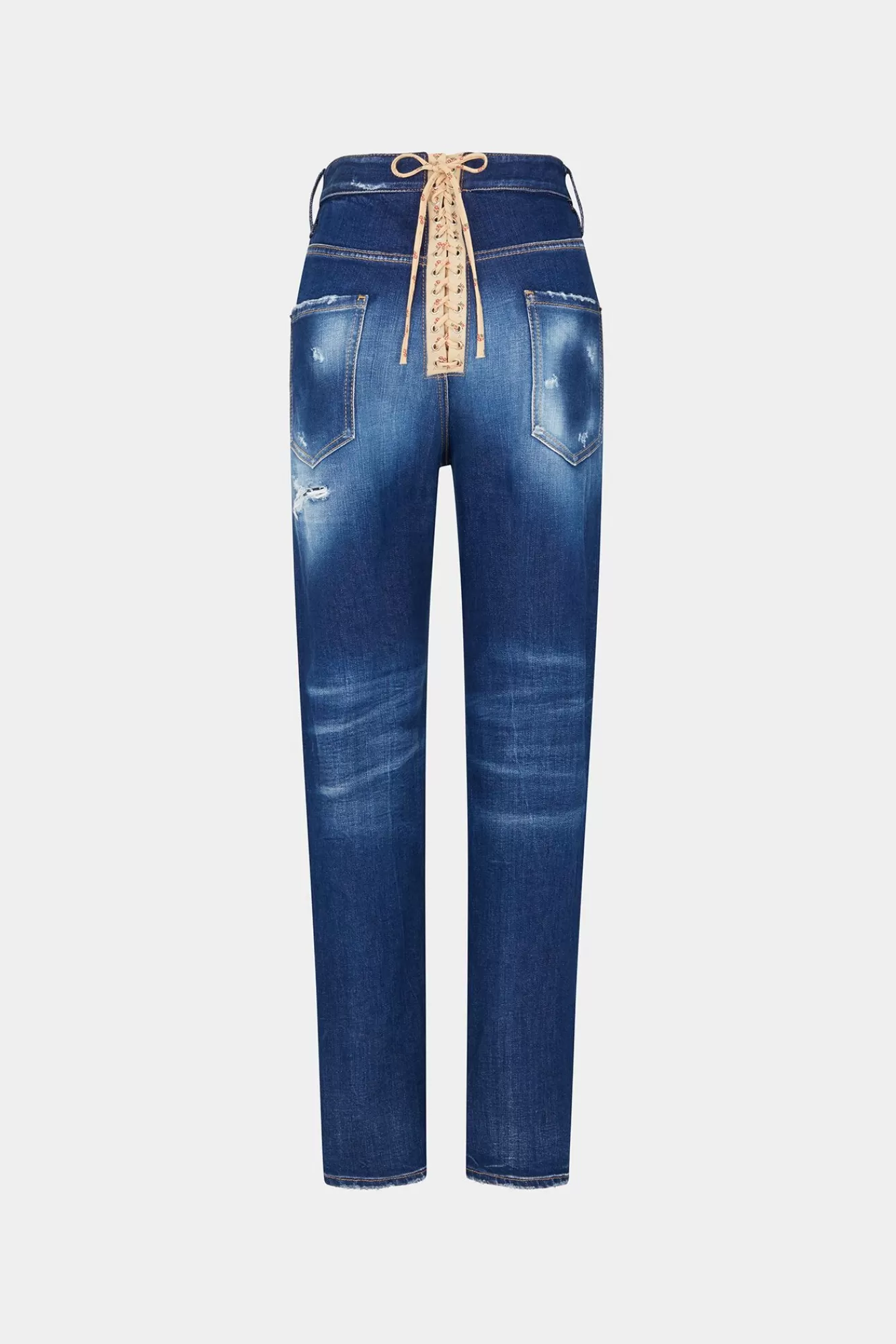 Jeans^Dsquared2 Medium Gescheurde Kniewas 642 Jeans Marine