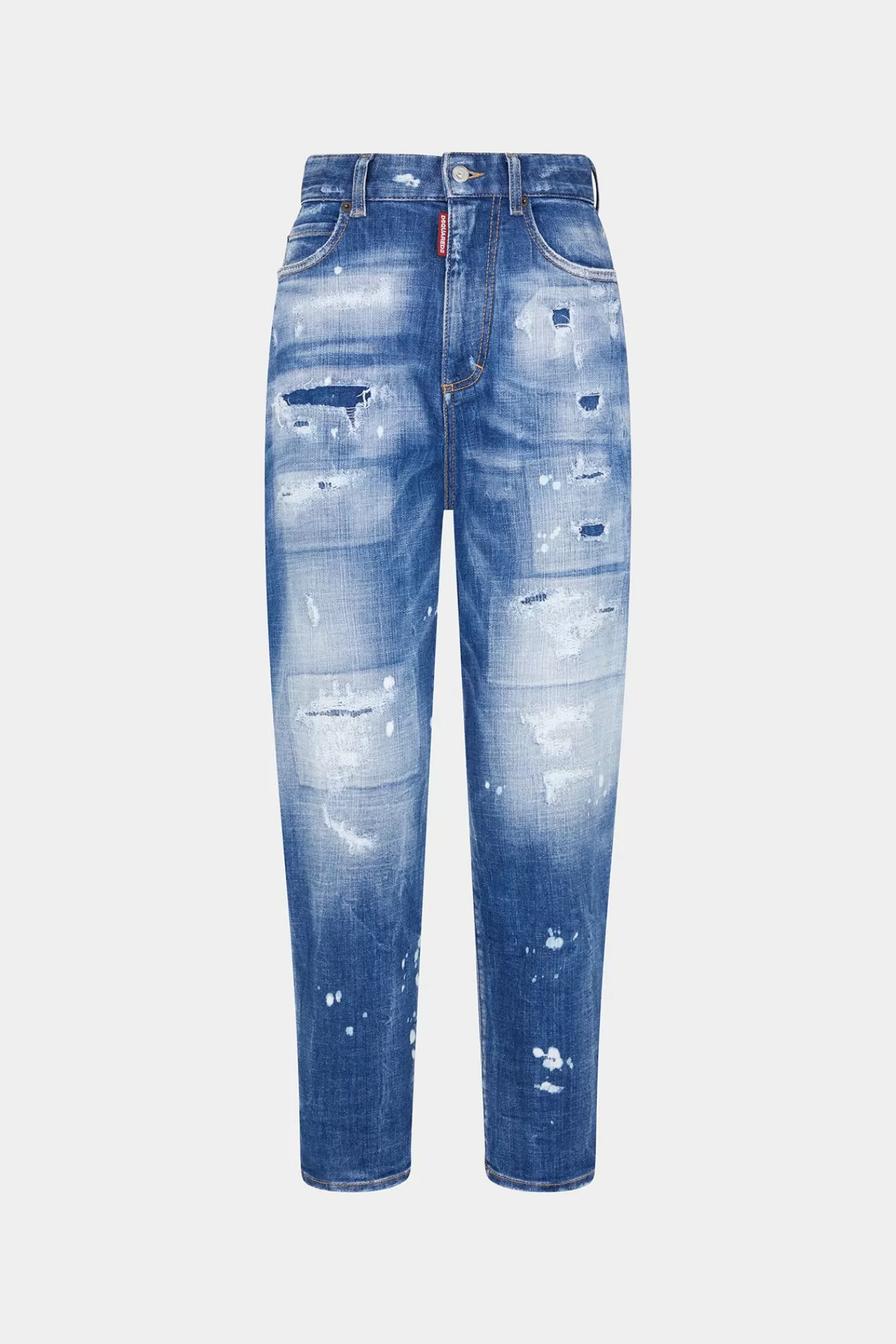 Jeans^Dsquared2 Medium Herstelde Rips-Wasjeans Uit De Jaren 80 Marine