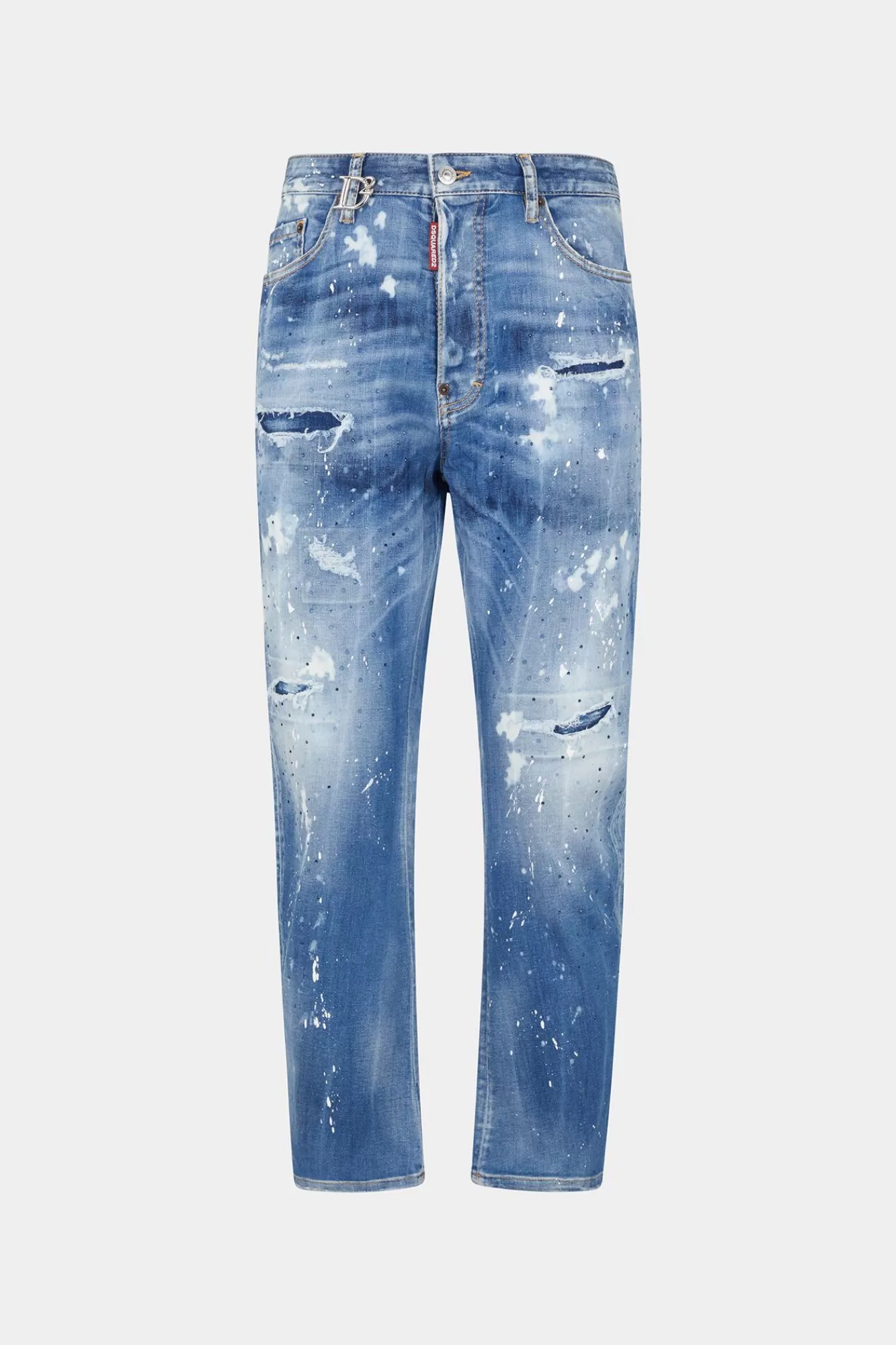 Jeans^Dsquared2 Medium Iced Spots Wash Bro-Jeans Marine