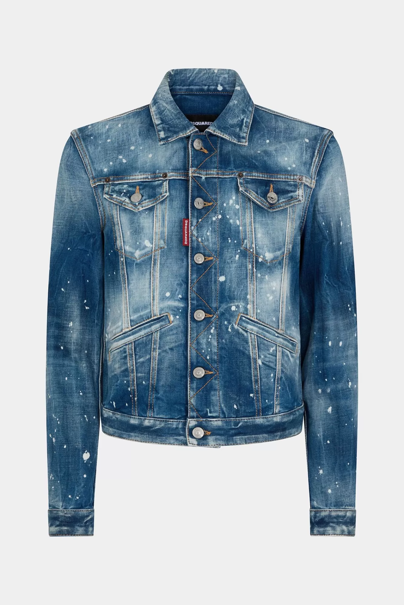 Jassen En Bovenkleding^Dsquared2 Medium Kinky Wash Boyfriend Jeansjack Marine