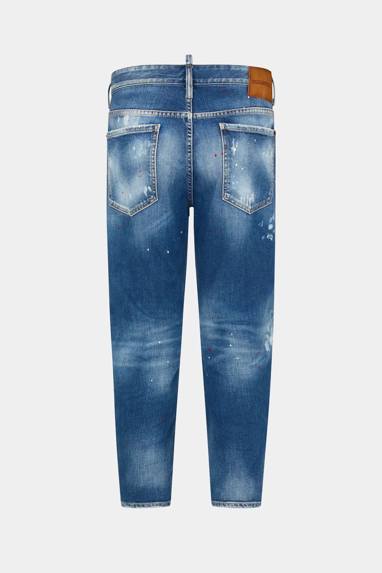 Jeans^Dsquared2 Medium Versleten Booty Wash Bro Jeans Marine