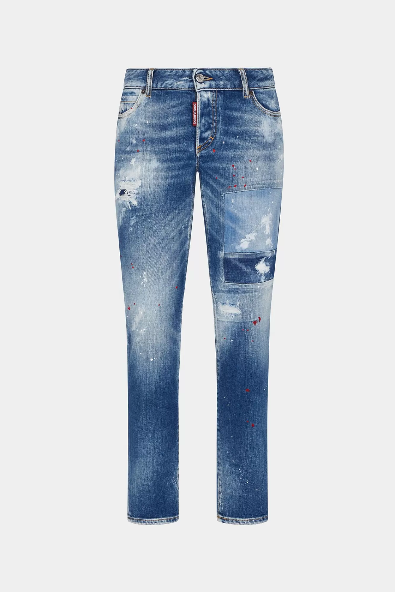 Jeans^Dsquared2 Medium Versleten Booty Wash Jennifer Jeans Marine