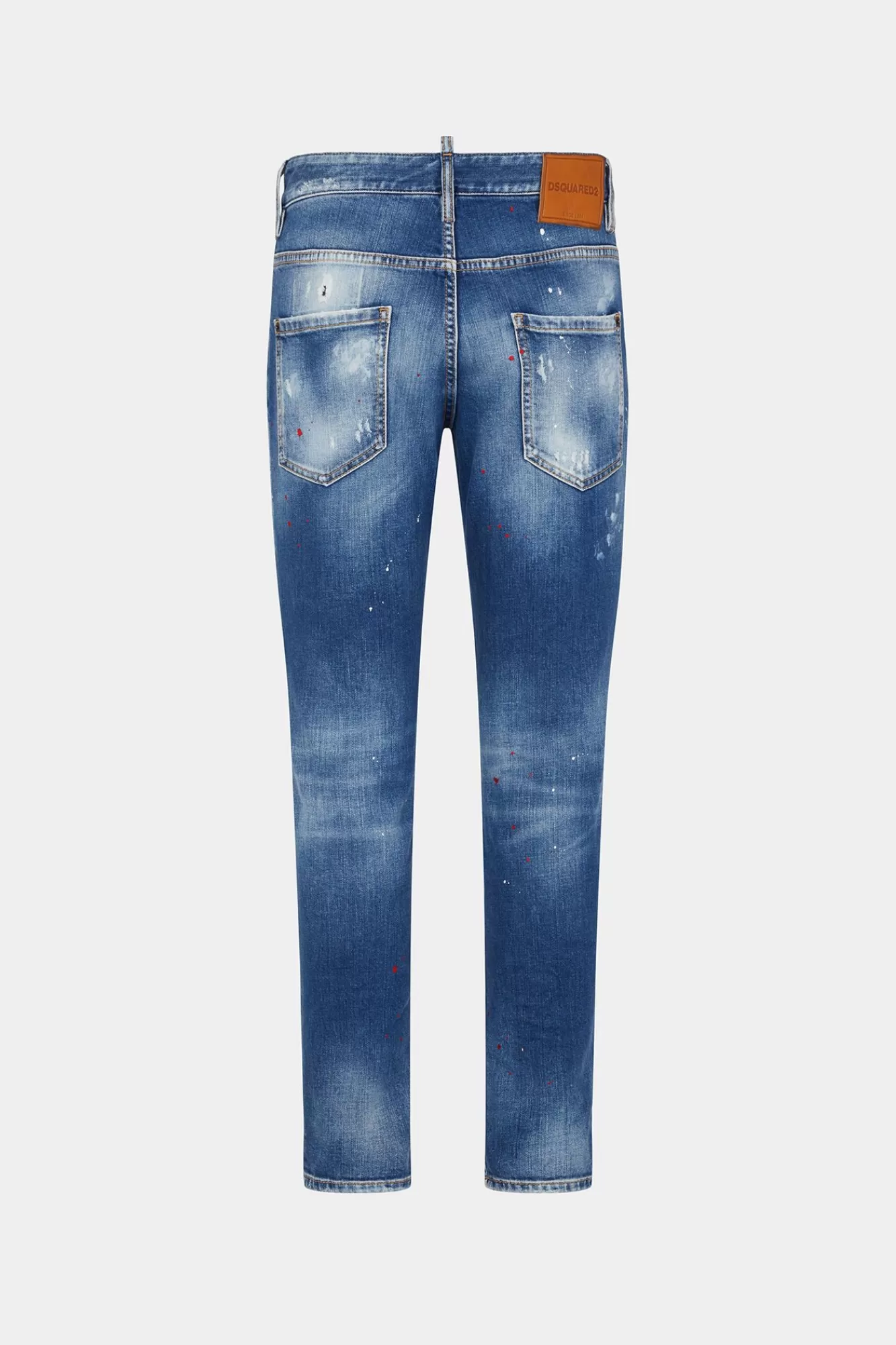 Jeans^Dsquared2 Medium Versleten Skaterjeans Met Booty Wash Marine