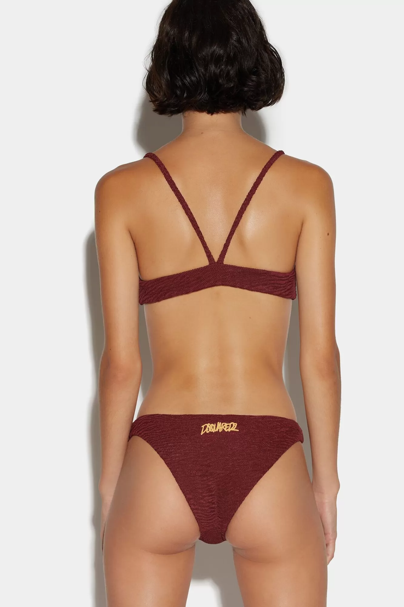 Strandkleding^Dsquared2 Micro String Zwembroek Bordeaux