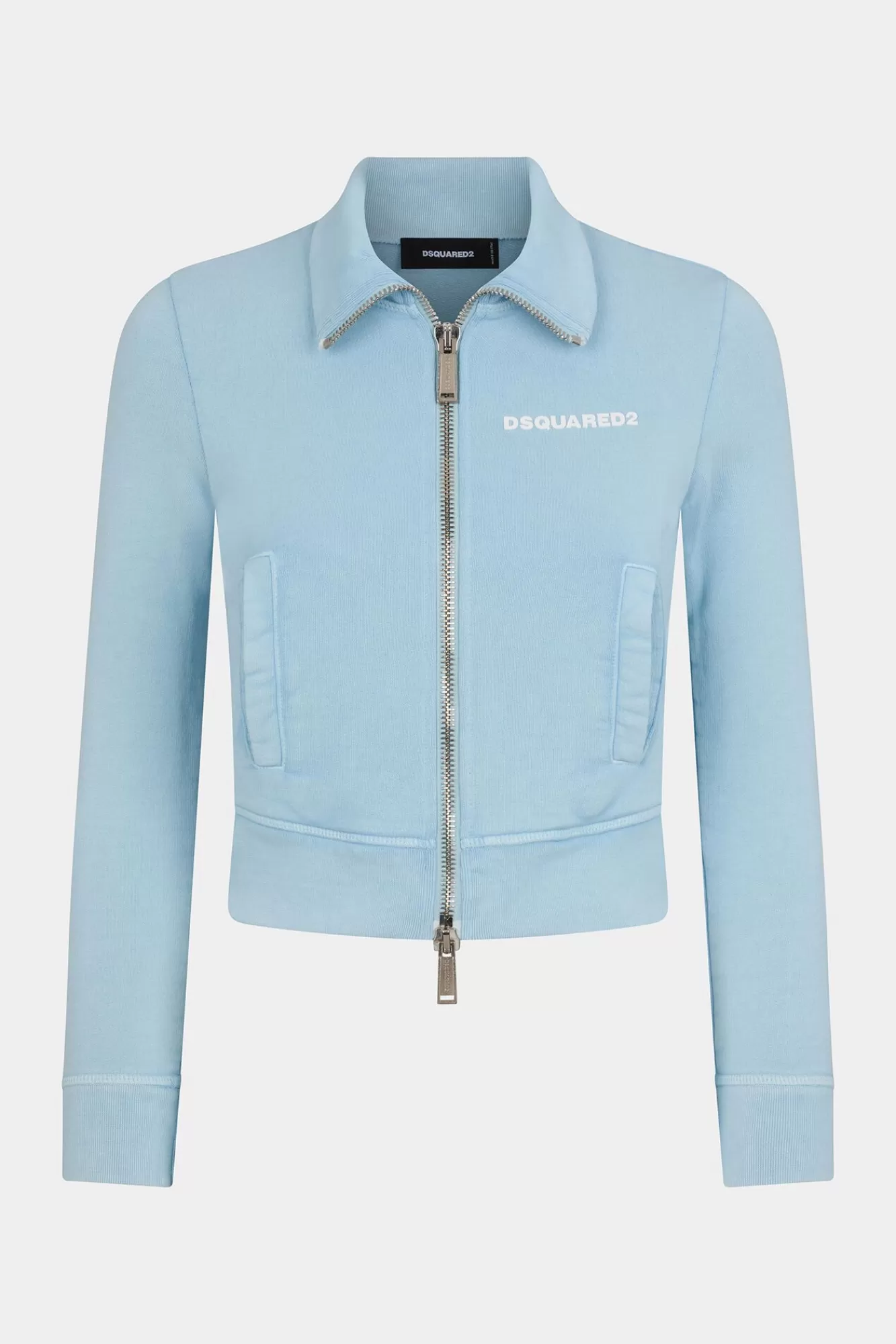 Sweatshirts^Dsquared2 Mini-Fit Sweatshirt Met Volledige Ritssluiting Lucht