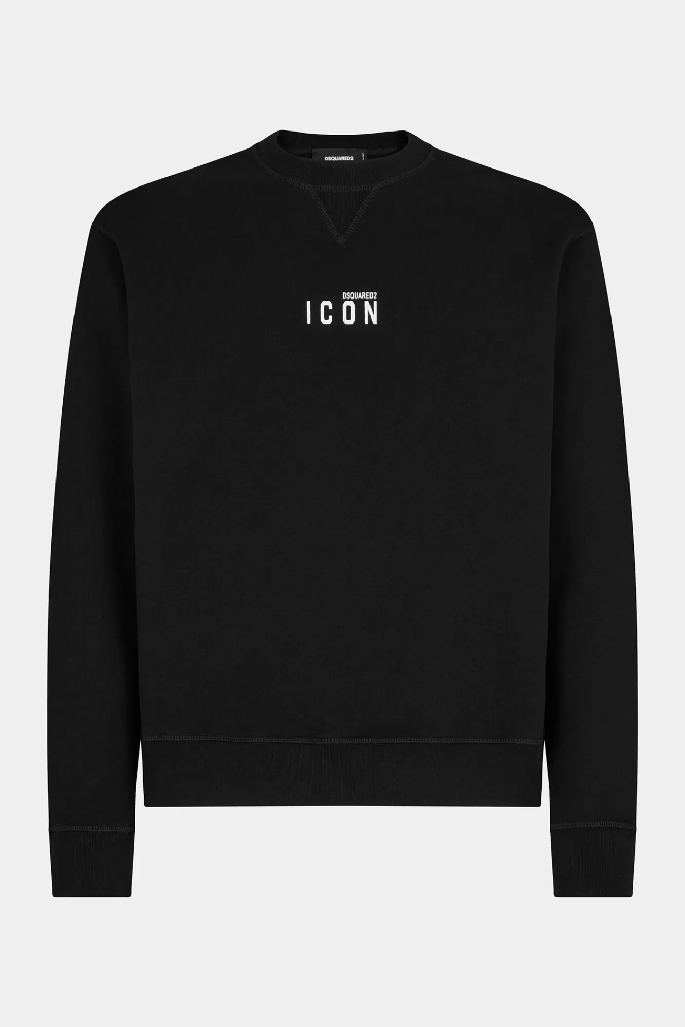 Sweatshirts^Dsquared2 Mini-Icoon Sweatshirt Met Ronde Hals Zwart Wit