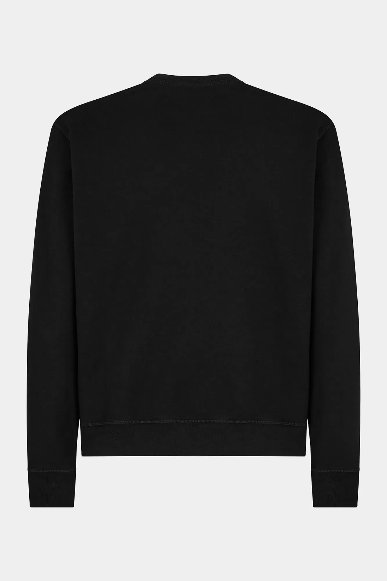 Sweatshirts^Dsquared2 Mini-Icoon Sweatshirt Met Ronde Hals Zwart Wit