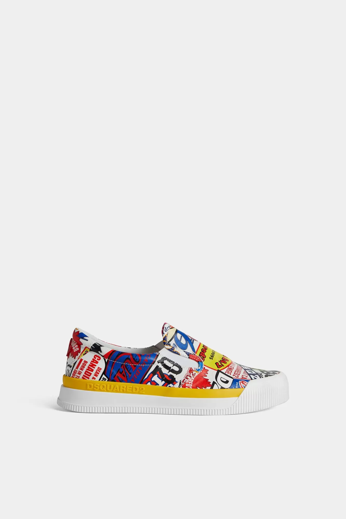 Sneakers^Dsquared2 New Jersey Logomania Instapsneakers Veelkleurig