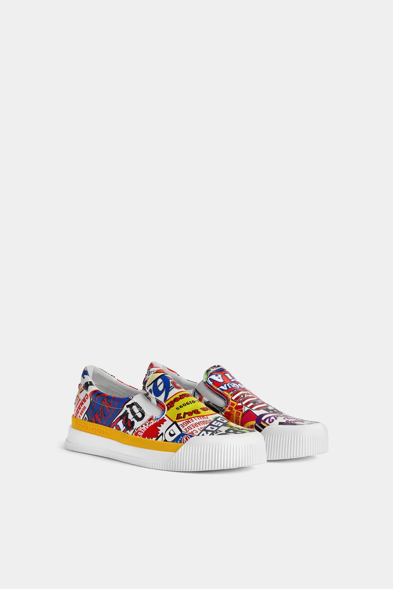 Sneakers^Dsquared2 New Jersey Logomania Instapsneakers Veelkleurig