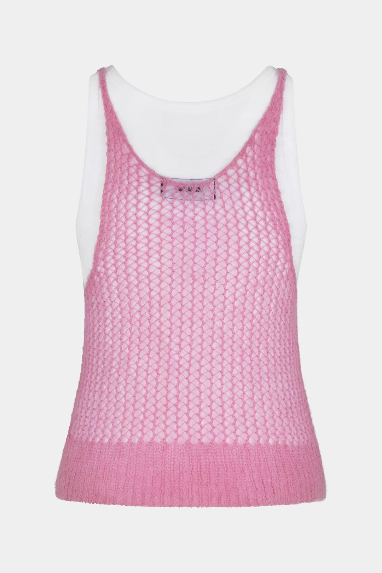 Gebreide Kleding^Dsquared2 Opengewerkte Gebreide Top Roze Roze