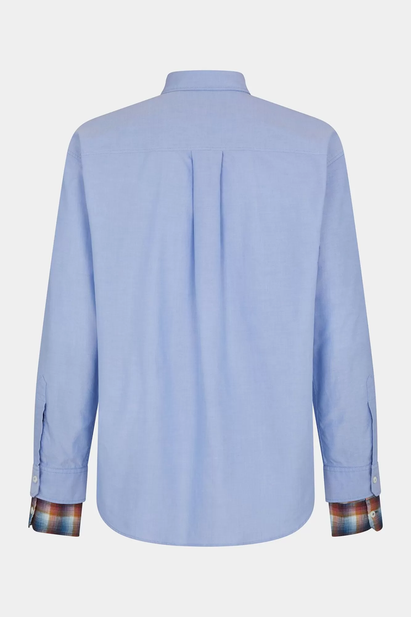 Overhemden^Dsquared2 Oxford-Shirt Met Gelaagde Mouwen Lichtblauw