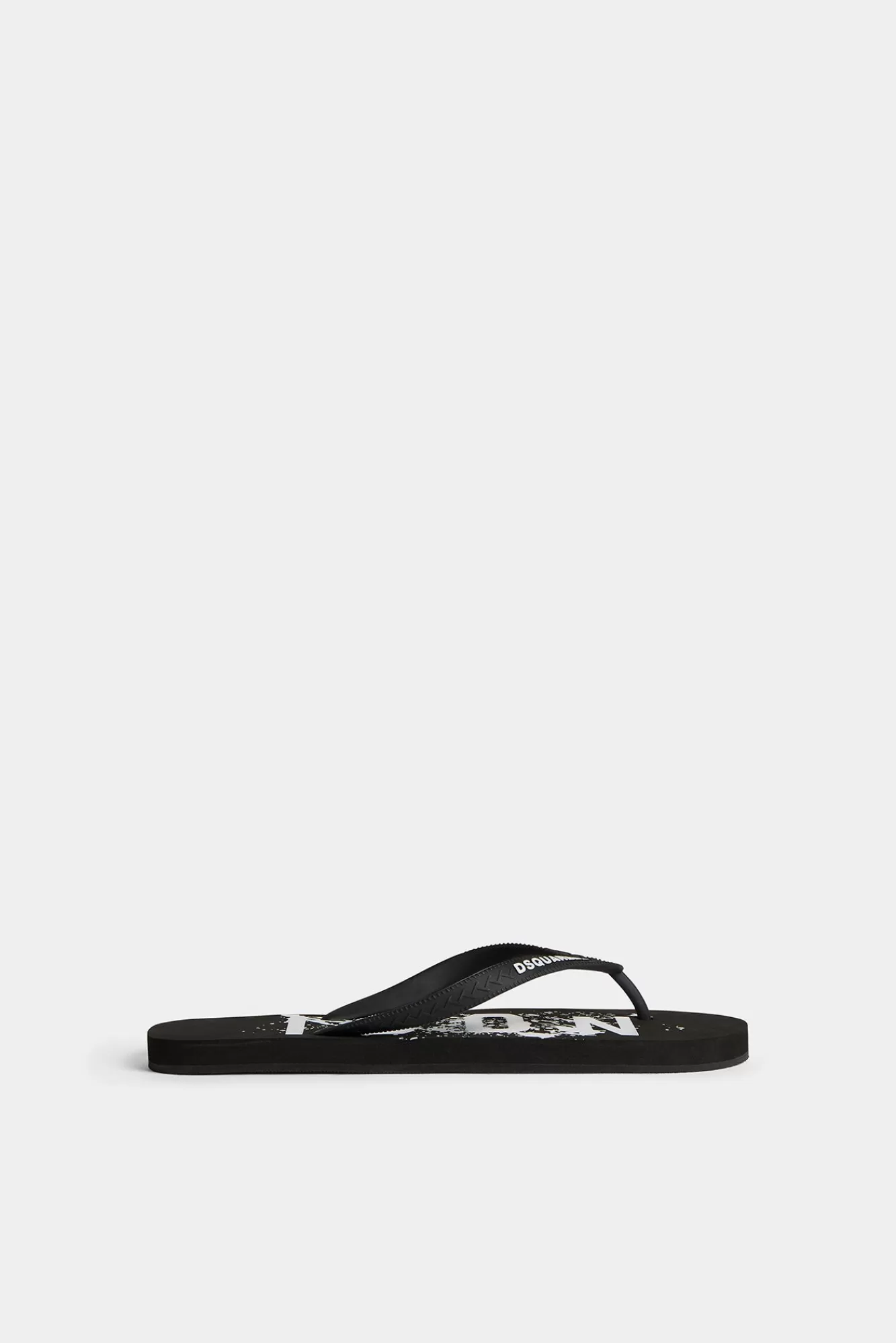 Sandalen En Slippers^Dsquared2 Pictogram Splash-Slippers Zwart Wit