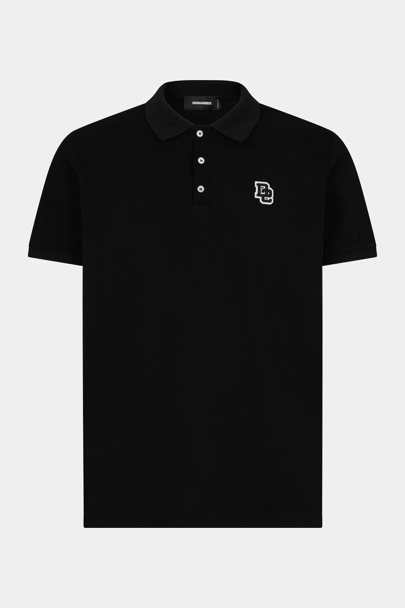 T-Shirts En Poloshirts^Dsquared2 Poloshirt Met Tennispasvorm Zwart