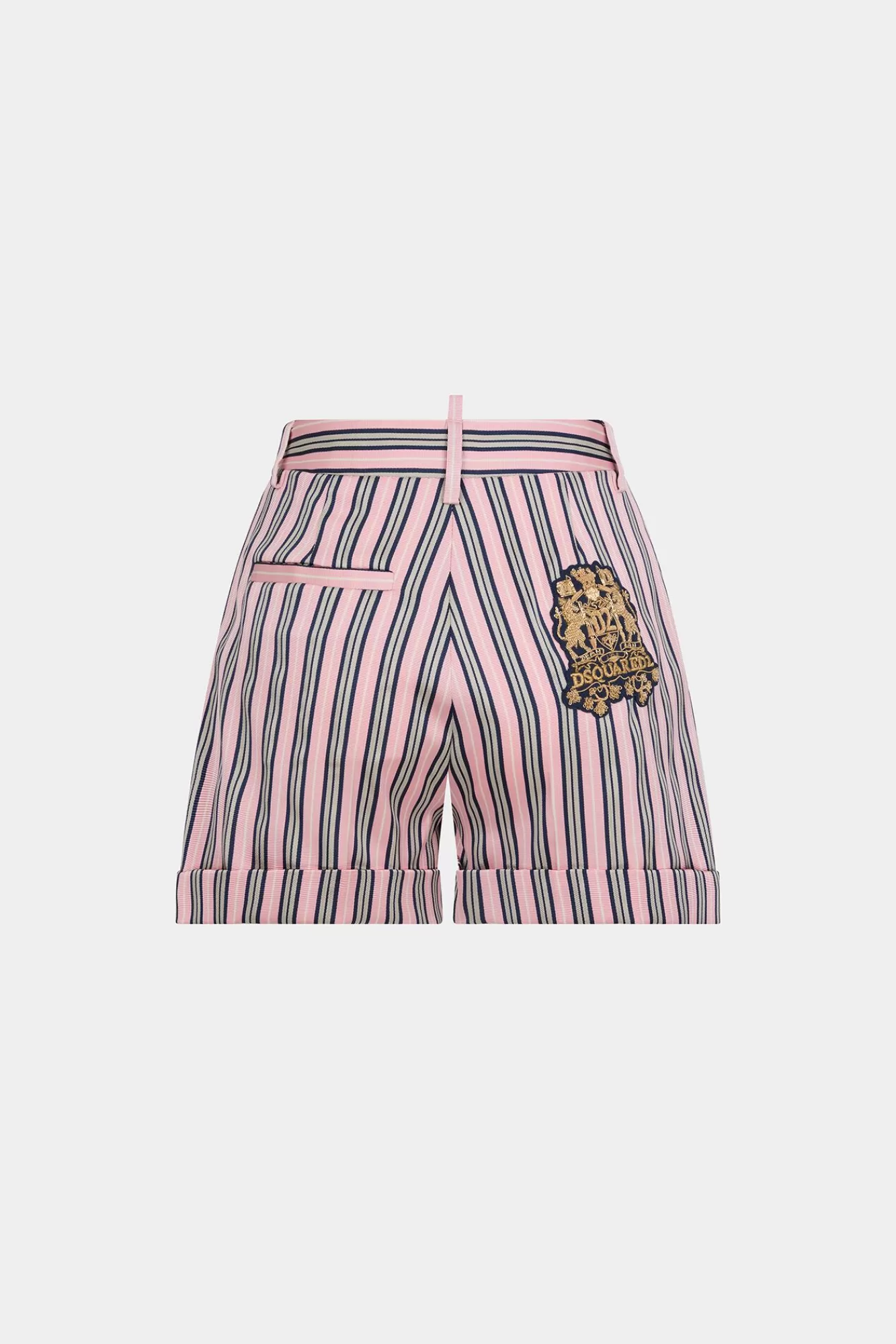 Korte Broek^Dsquared2 Preppy Boston-Short Roze Blauw