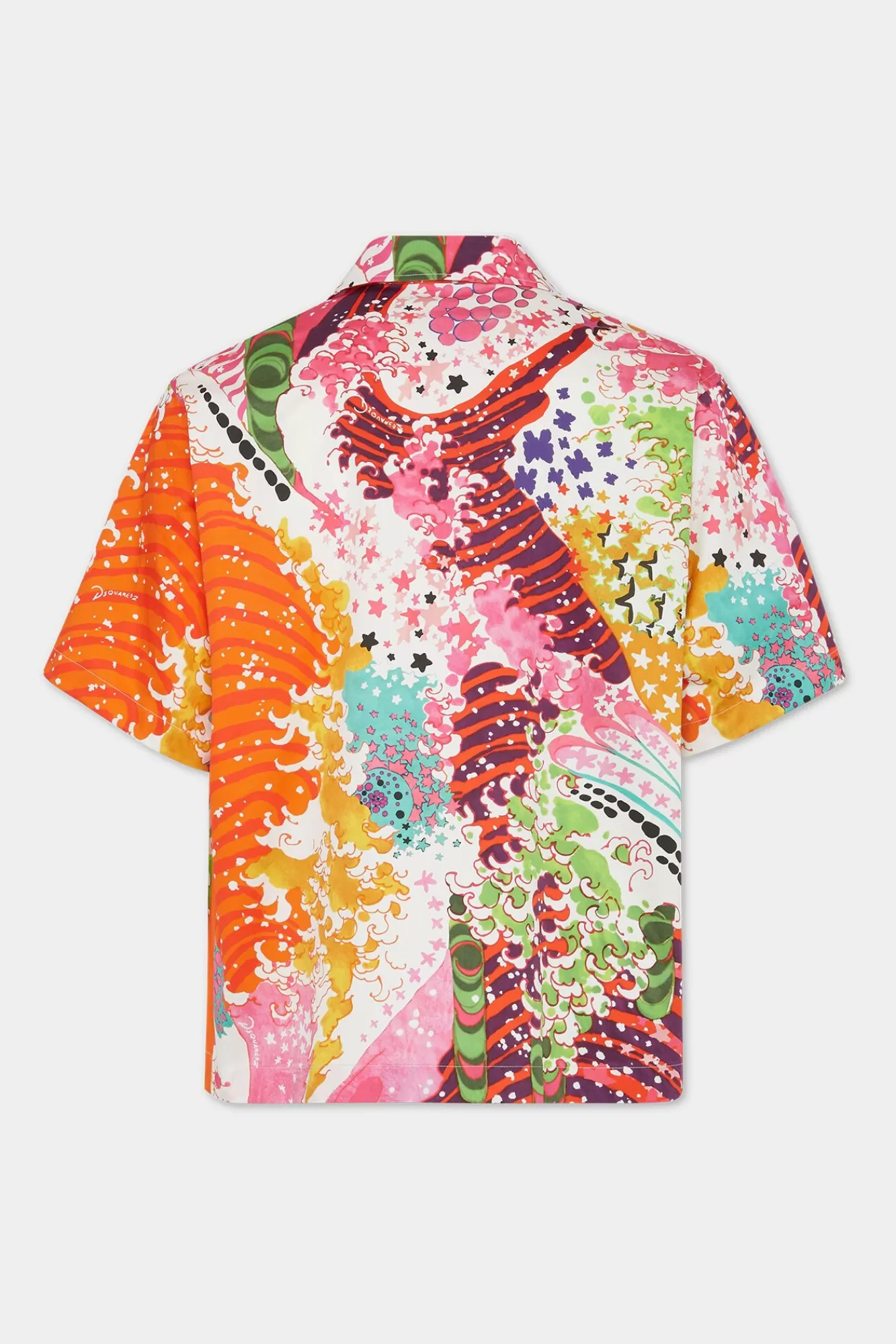 Overhemden^Dsquared2 Psychedelische Dromen Hawaii Shirt Veelkleurig