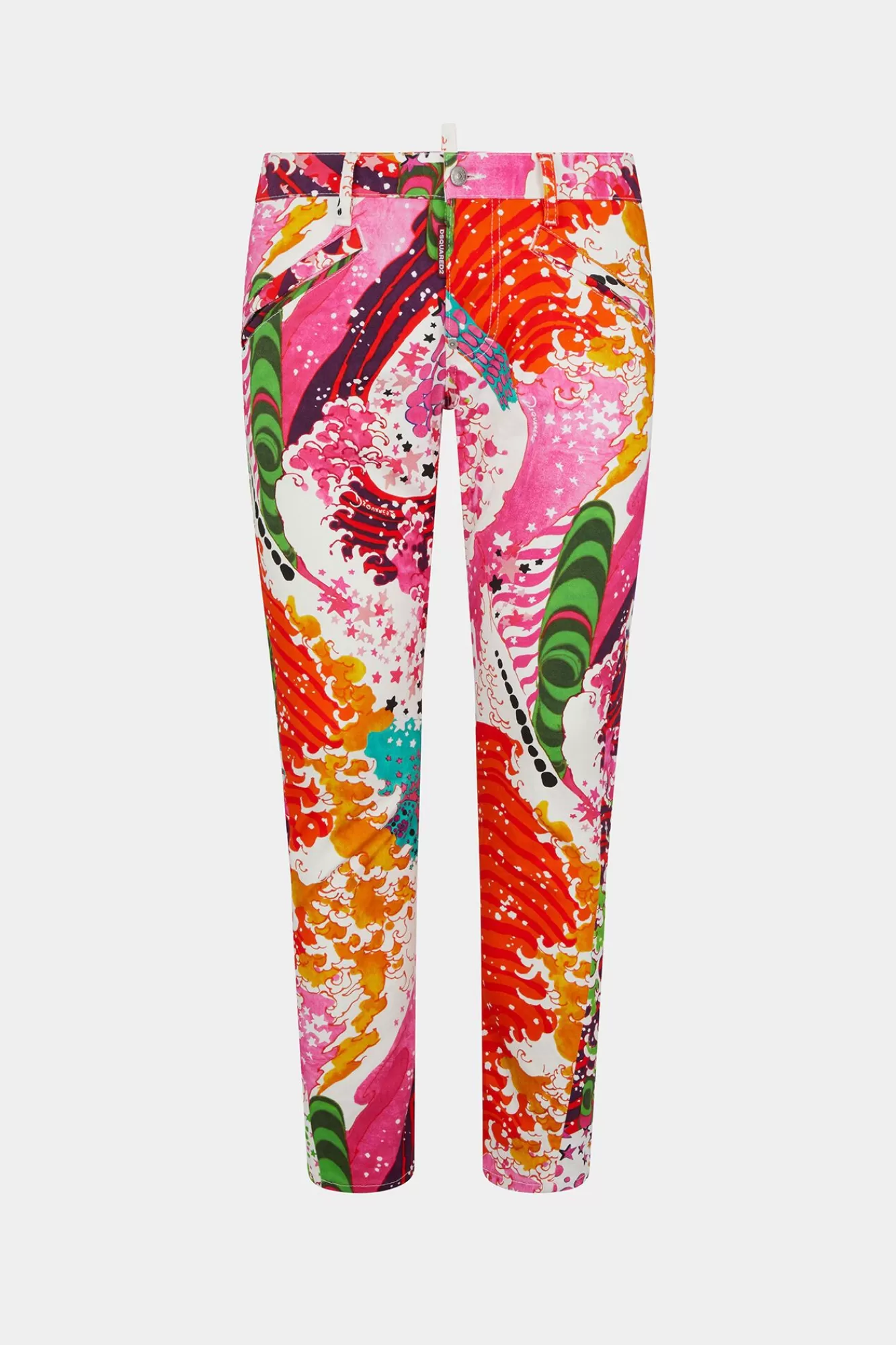 Co-Orden^Dsquared2 Psychedelische Dromen Sexy Twist Broek Veelkleurig