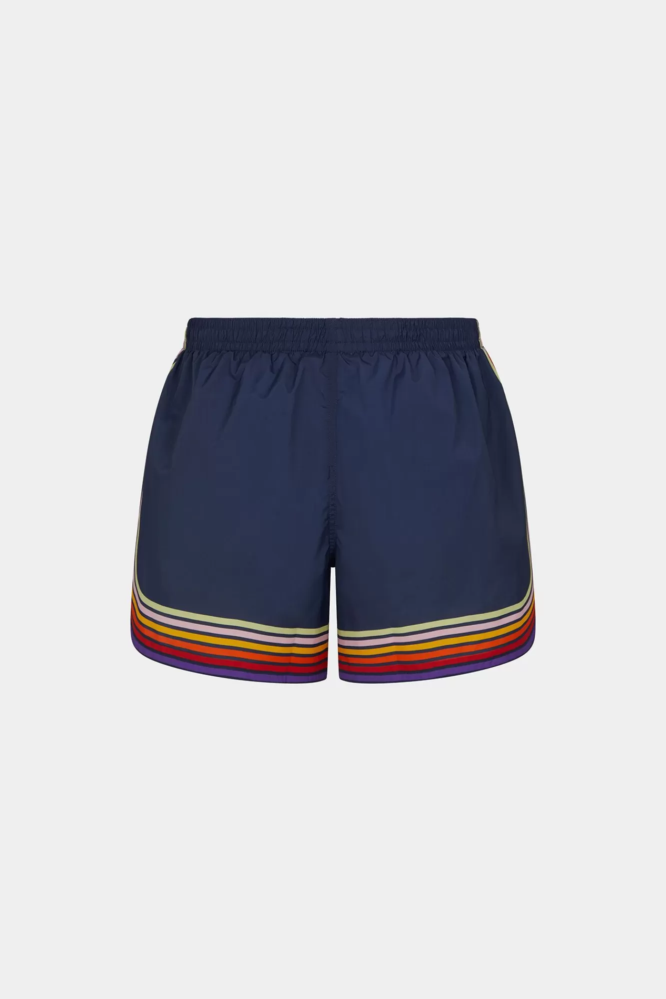 Strandkleding^Dsquared2 Regenboog Boxer Midi Marine