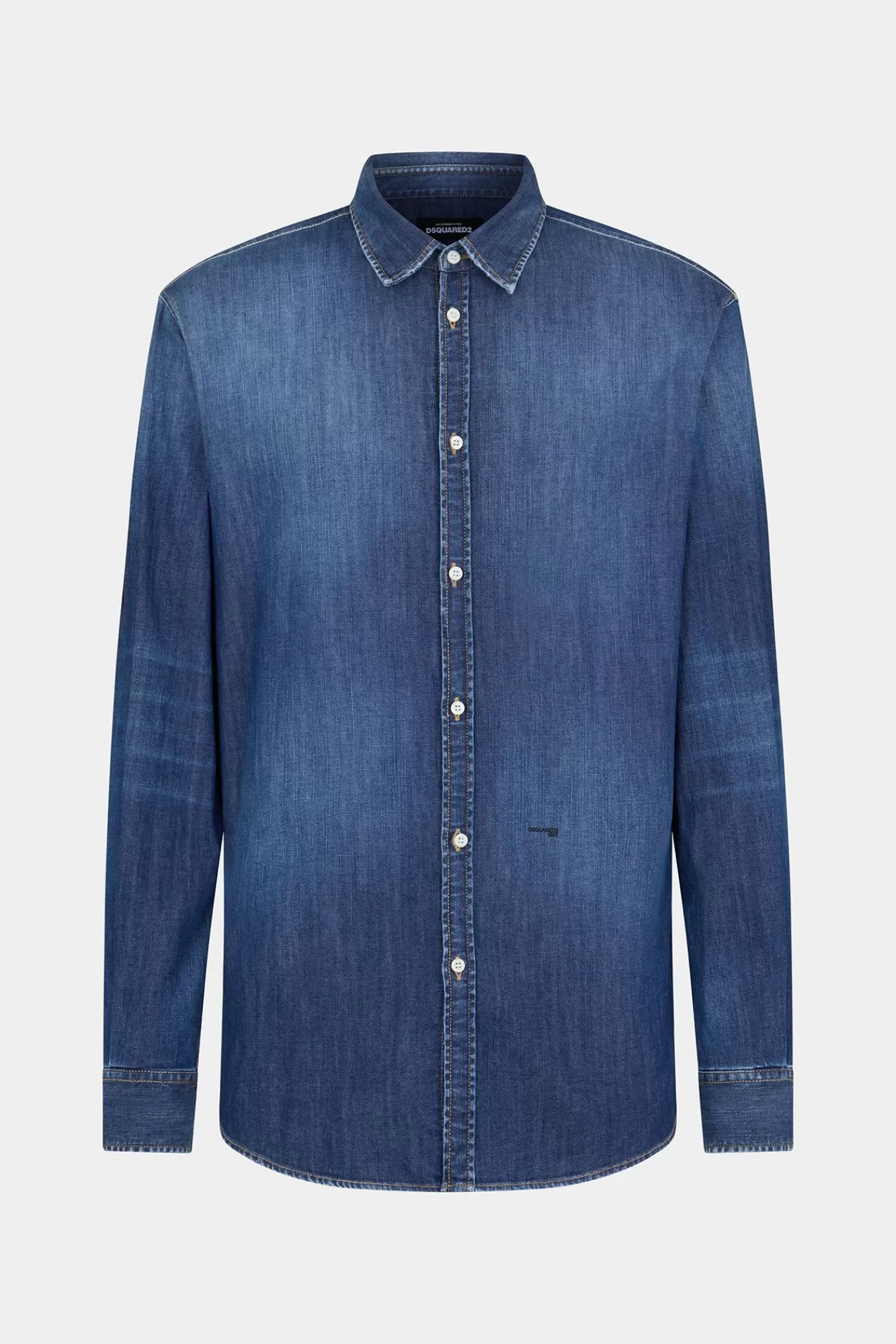 Overhemden^Dsquared2 Relax Dan-Shirt Marine