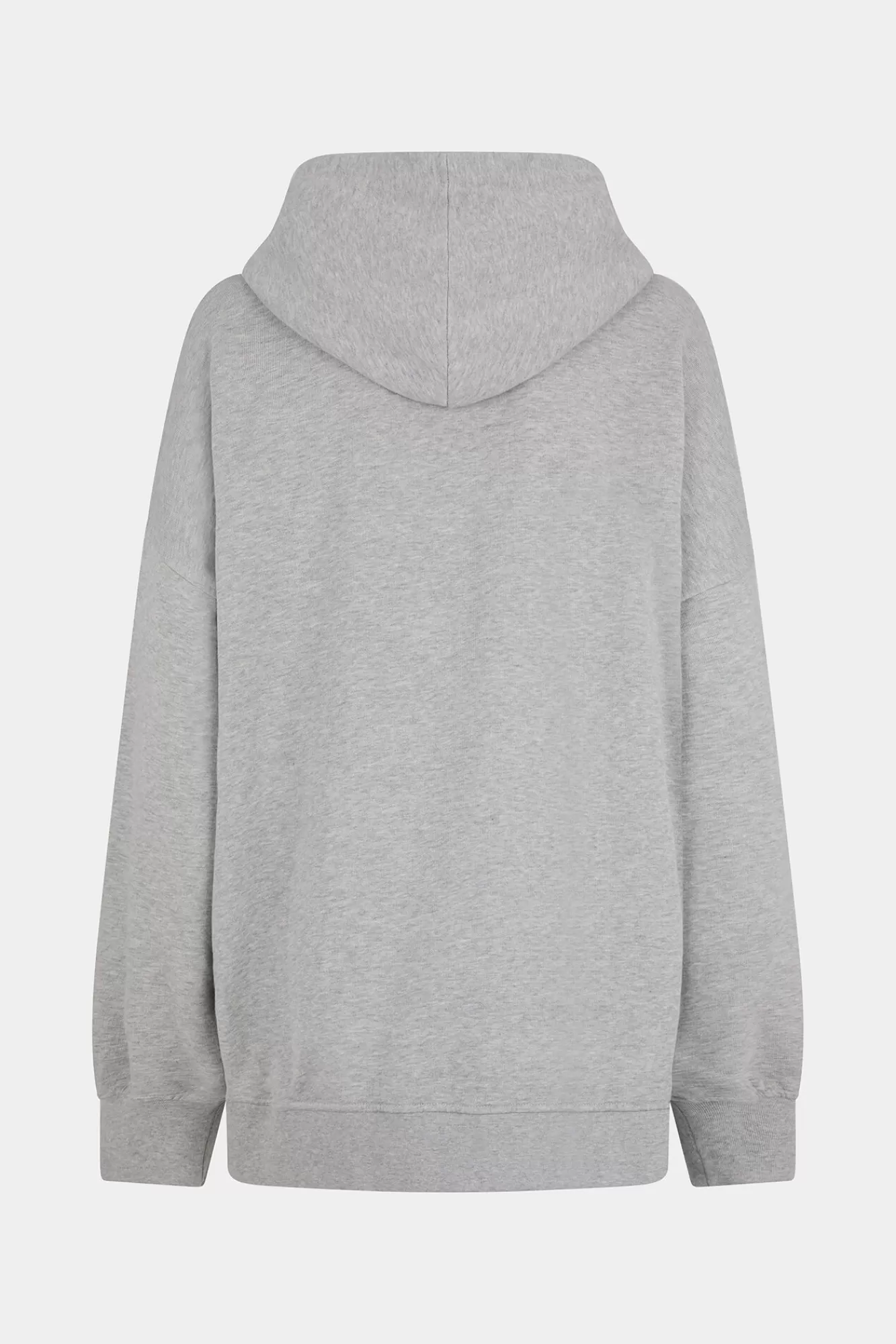 Sweatshirts^Dsquared2 Relaxed Sweatshirt Met Ronde Ribhoodie Grijze Melange