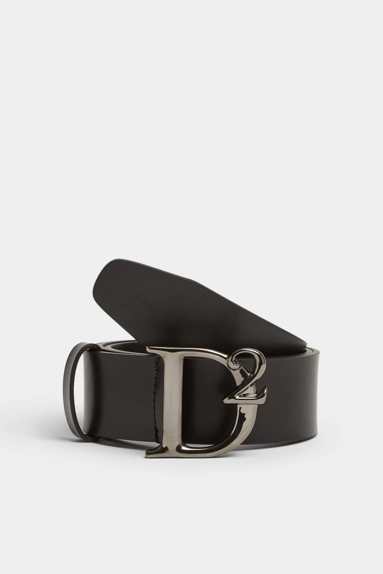 Riemen^Dsquared2 Riem Met D2-Verklaring En Gesp Zwart/Palladium