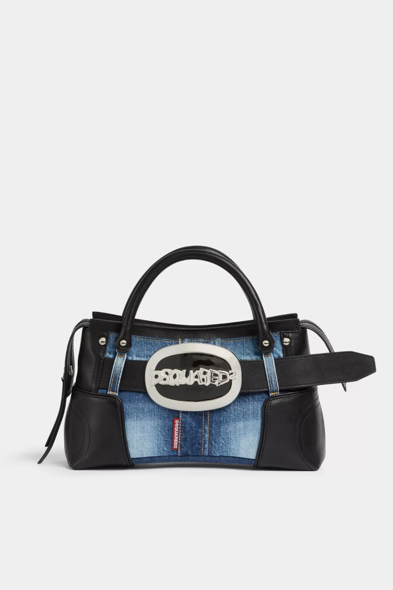 Crossbody^Dsquared2 Riem Tas Denim/Zwart