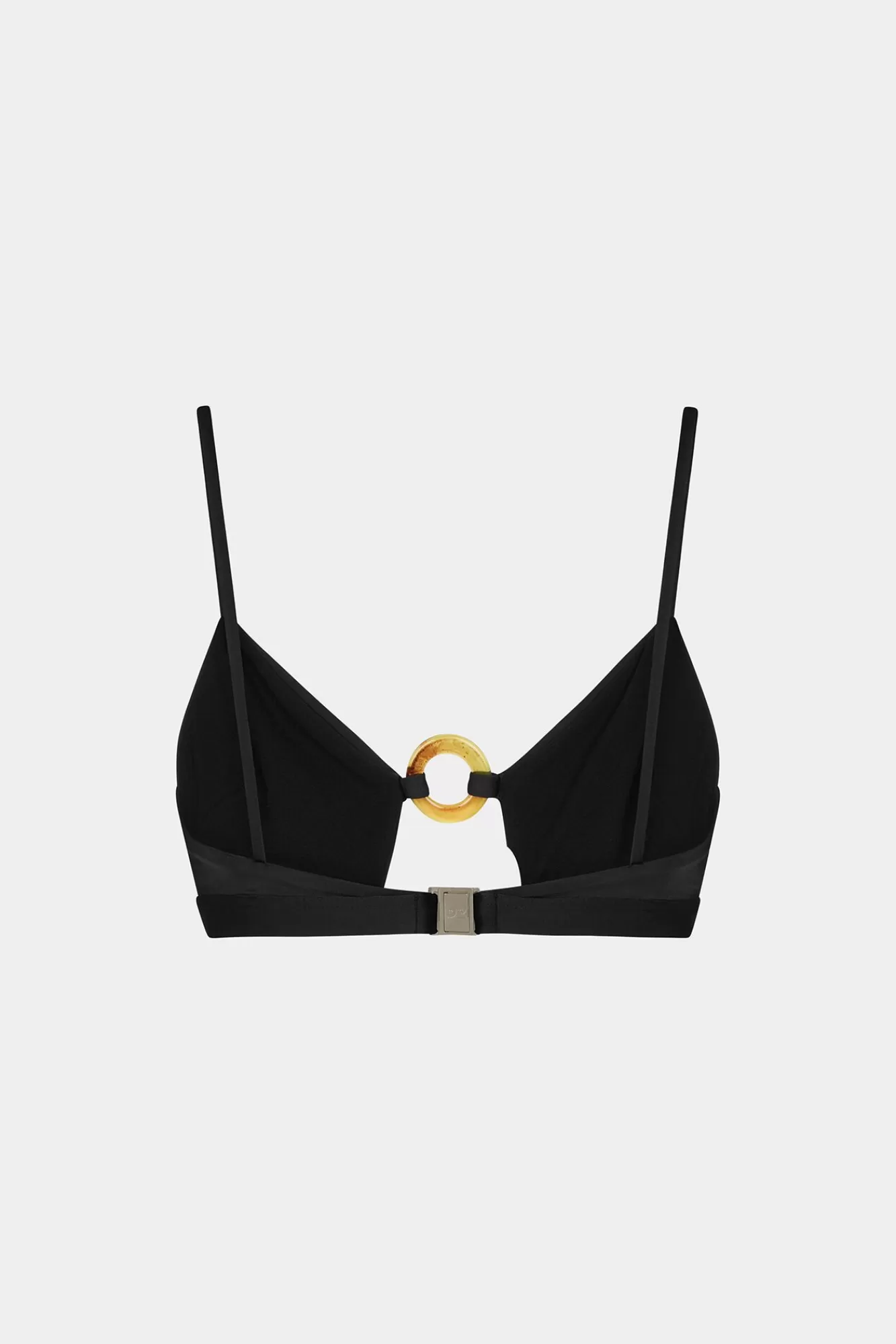 Strandkleding^Dsquared2 Ringen Bikini Bandeau-Top Zwart