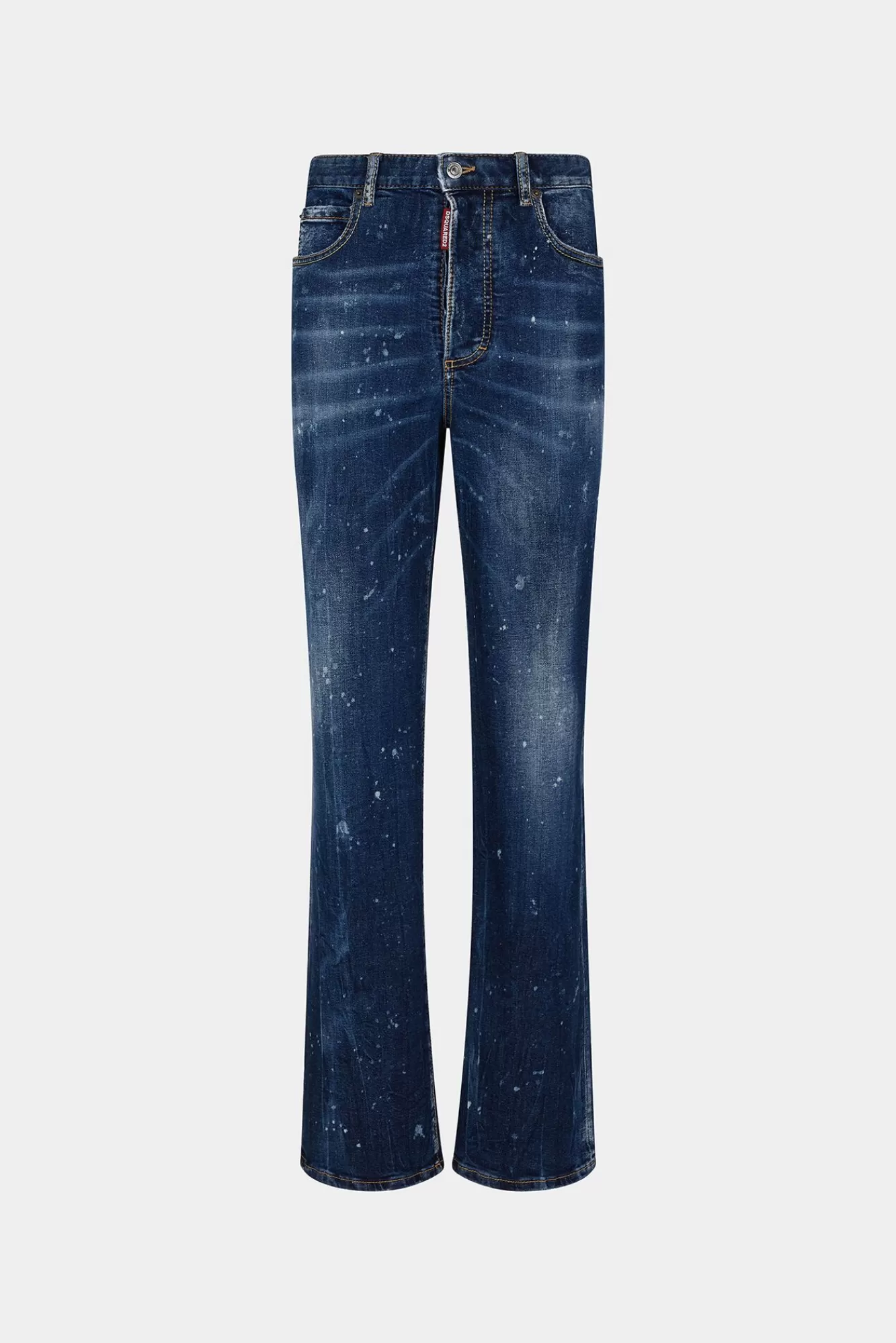 Jeans^Dsquared2 Roadie-Jeans Met Donkere Beschimmelde Wassing Marine