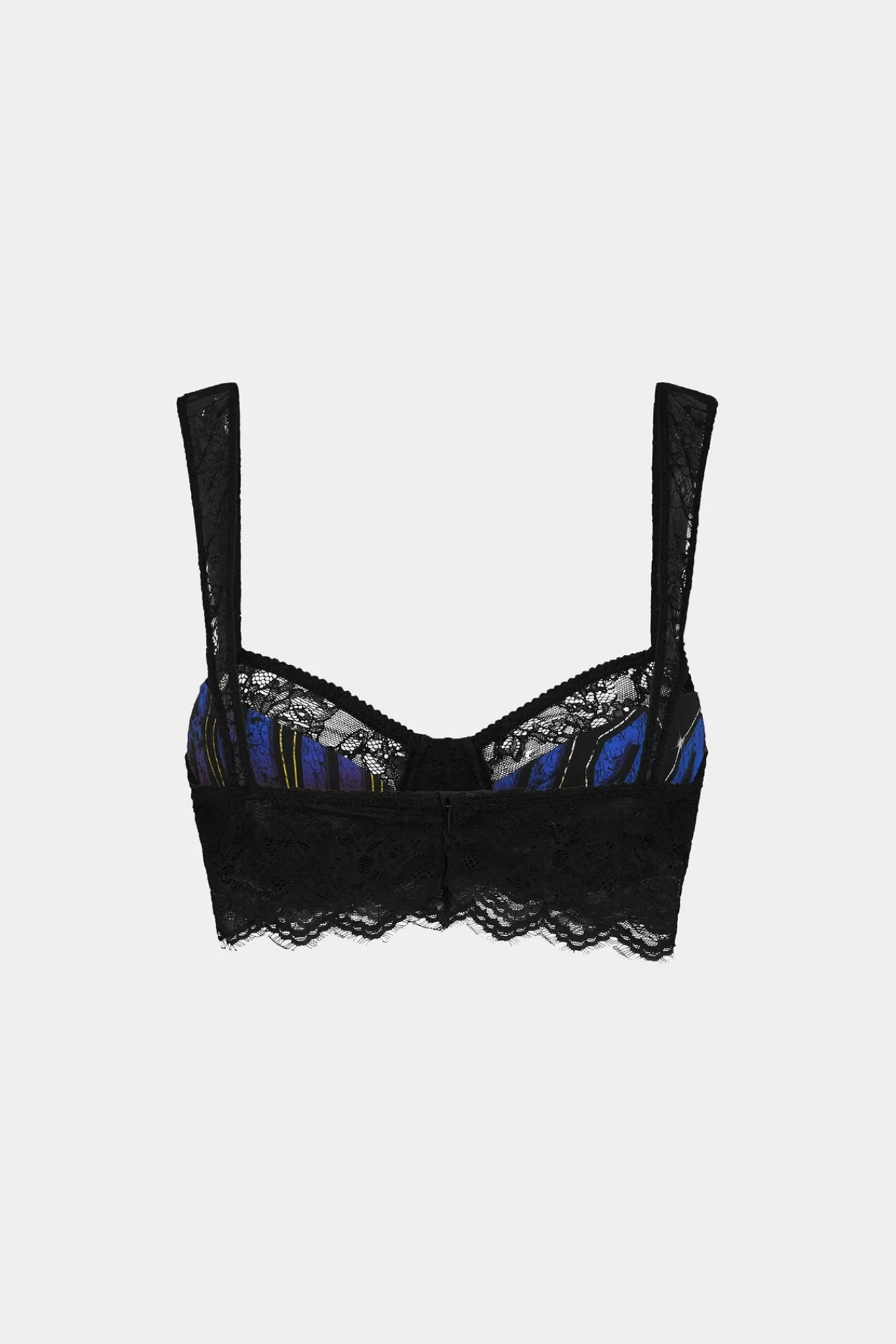 Ondergoed^Dsquared2 Sexy Balconette-Bh Met Punkprint Zwart