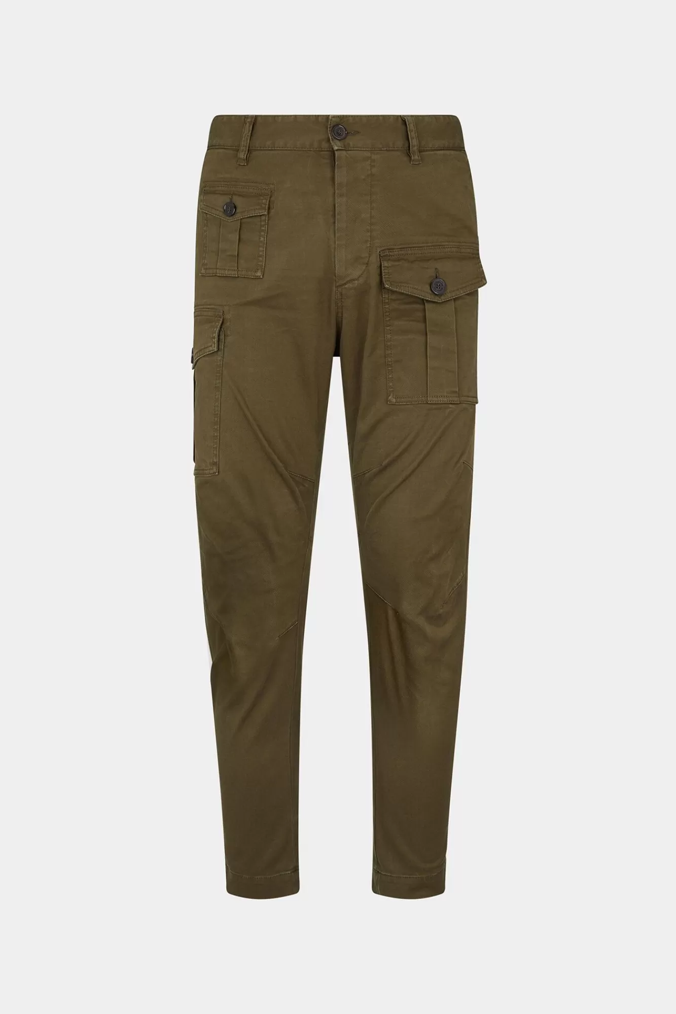 Broek^Dsquared2 Sexy Cargobroek Militaire Groen