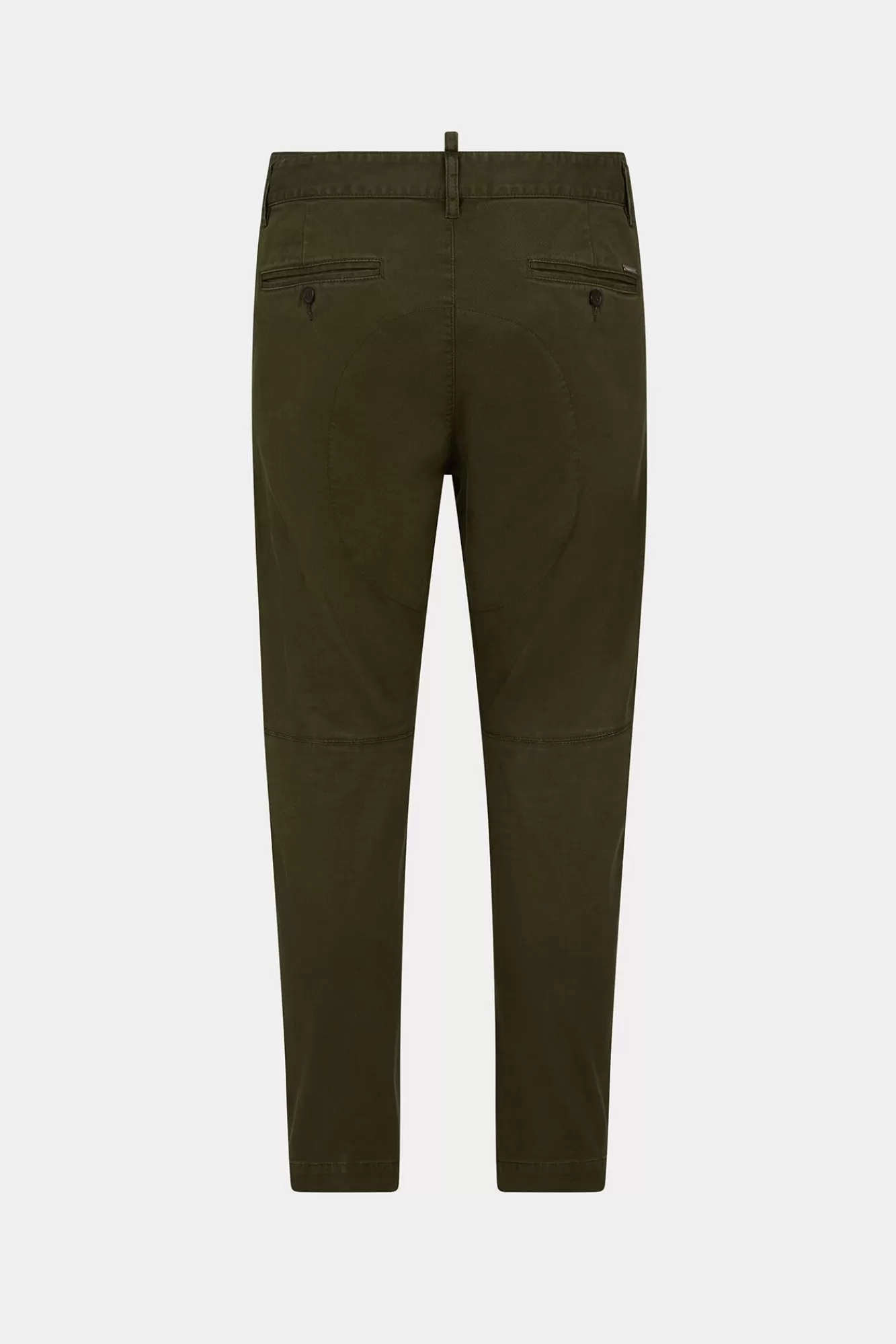 Broek^Dsquared2 Sexy Chinobroek Militaire Groen