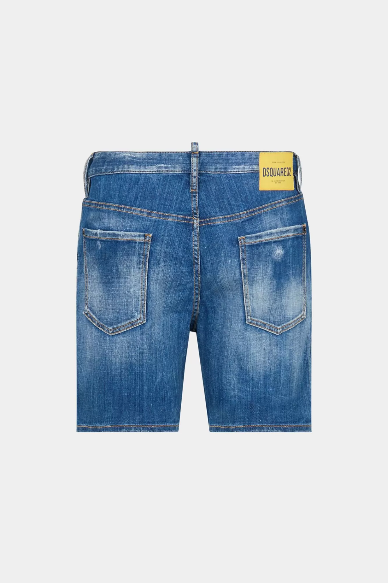 Korte Broek^Dsquared2 Short Met Medium Stoffige Wassing Marine