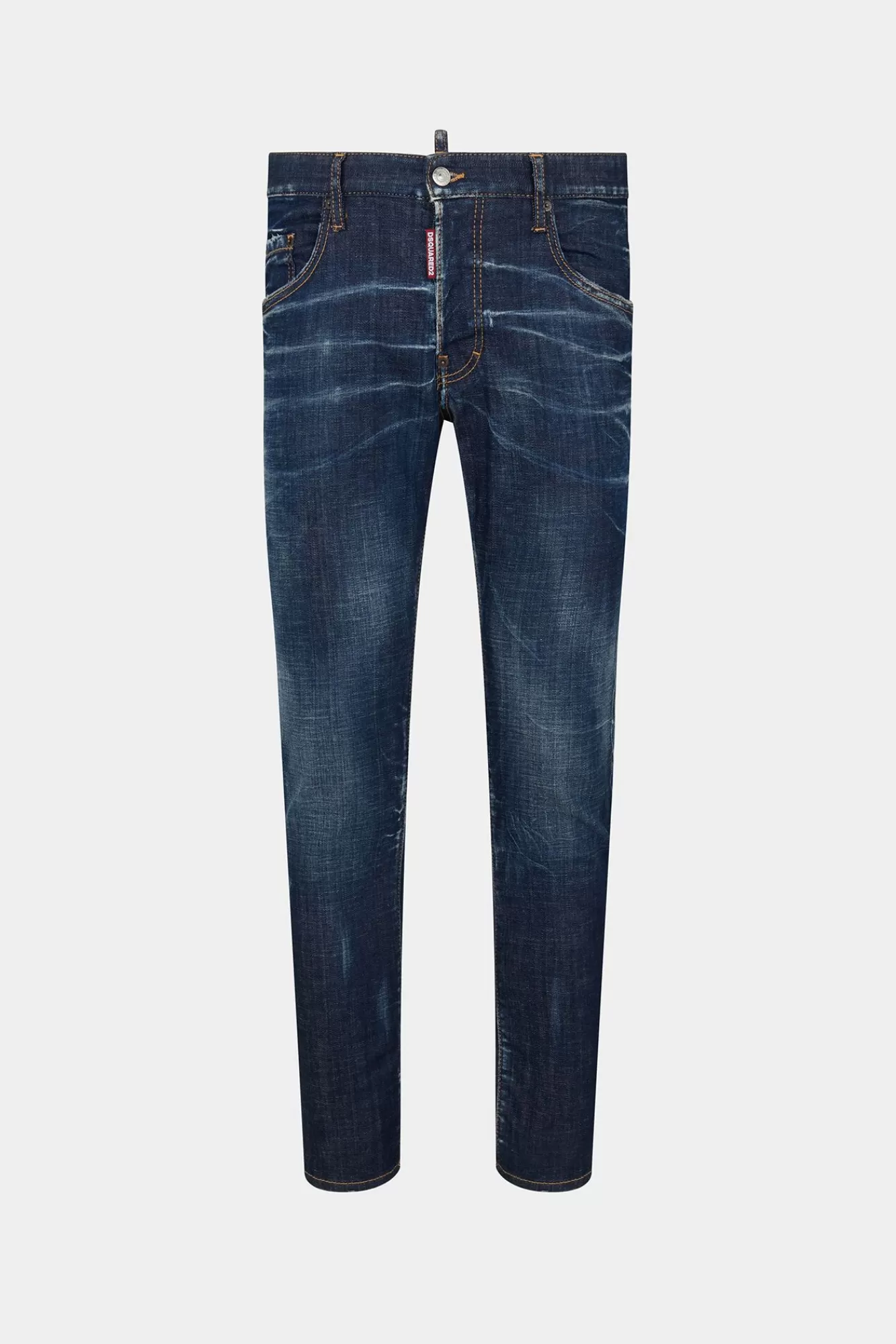 Jeans^Dsquared2 Skaterjeans In Donkere, Schone Wassing Marine