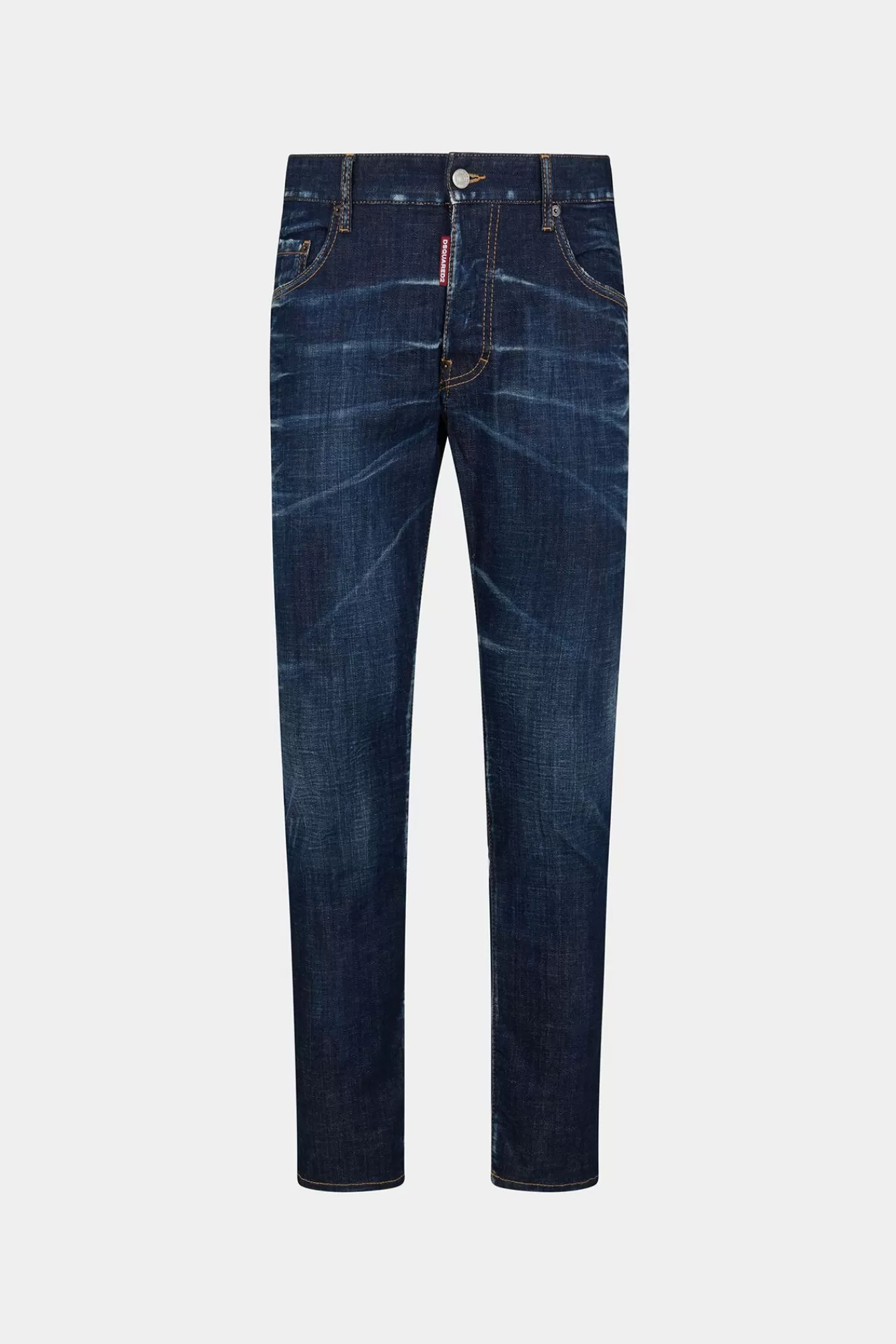 Jeans^Dsquared2 Skaterjeans In Donkere, Schone Wassing Marine